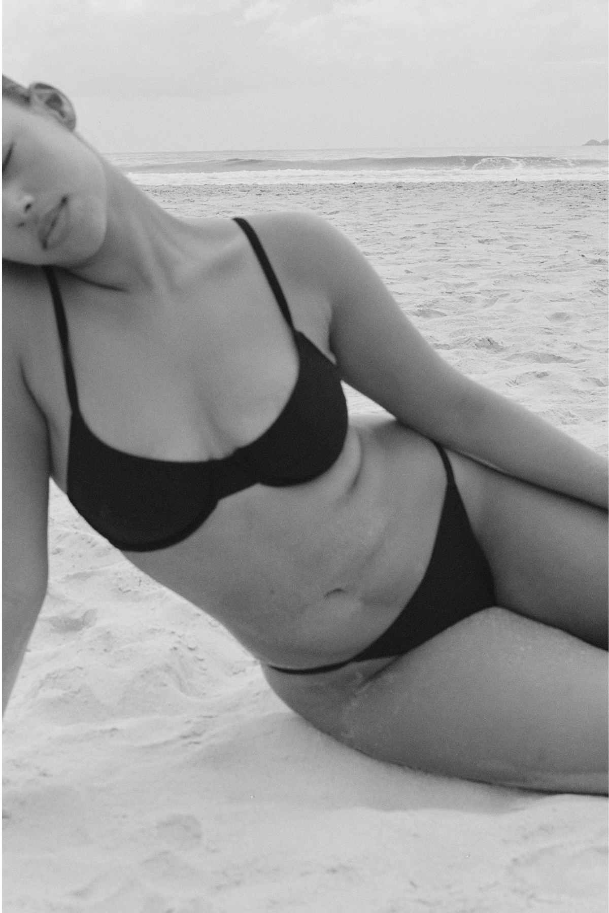 Signature Stripe Balconette Bra Cup Top - Black