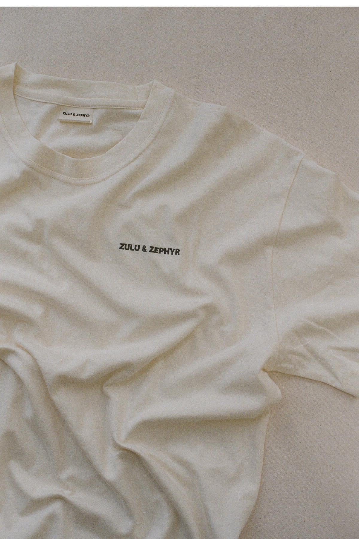 Zulu & Zephyr Logo Tee - Warm White