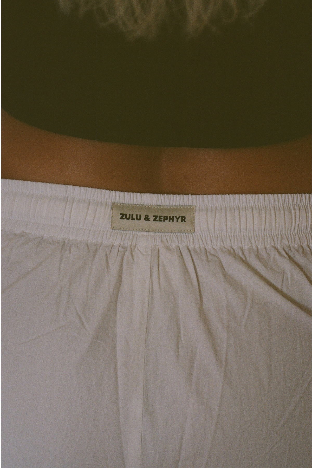 Cotton Poplin Pant - White