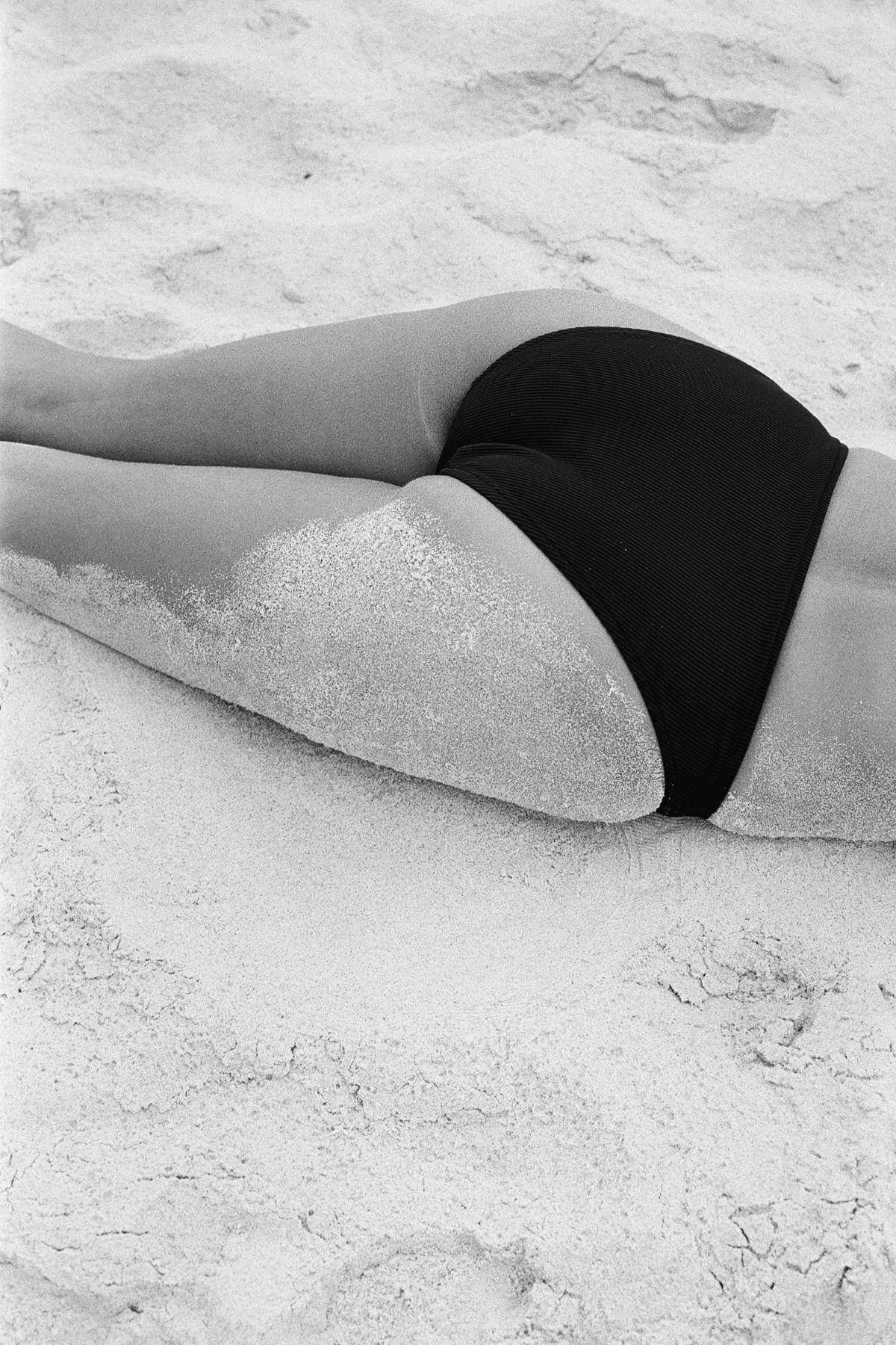 Signature Stripe High Cut Brief - Black