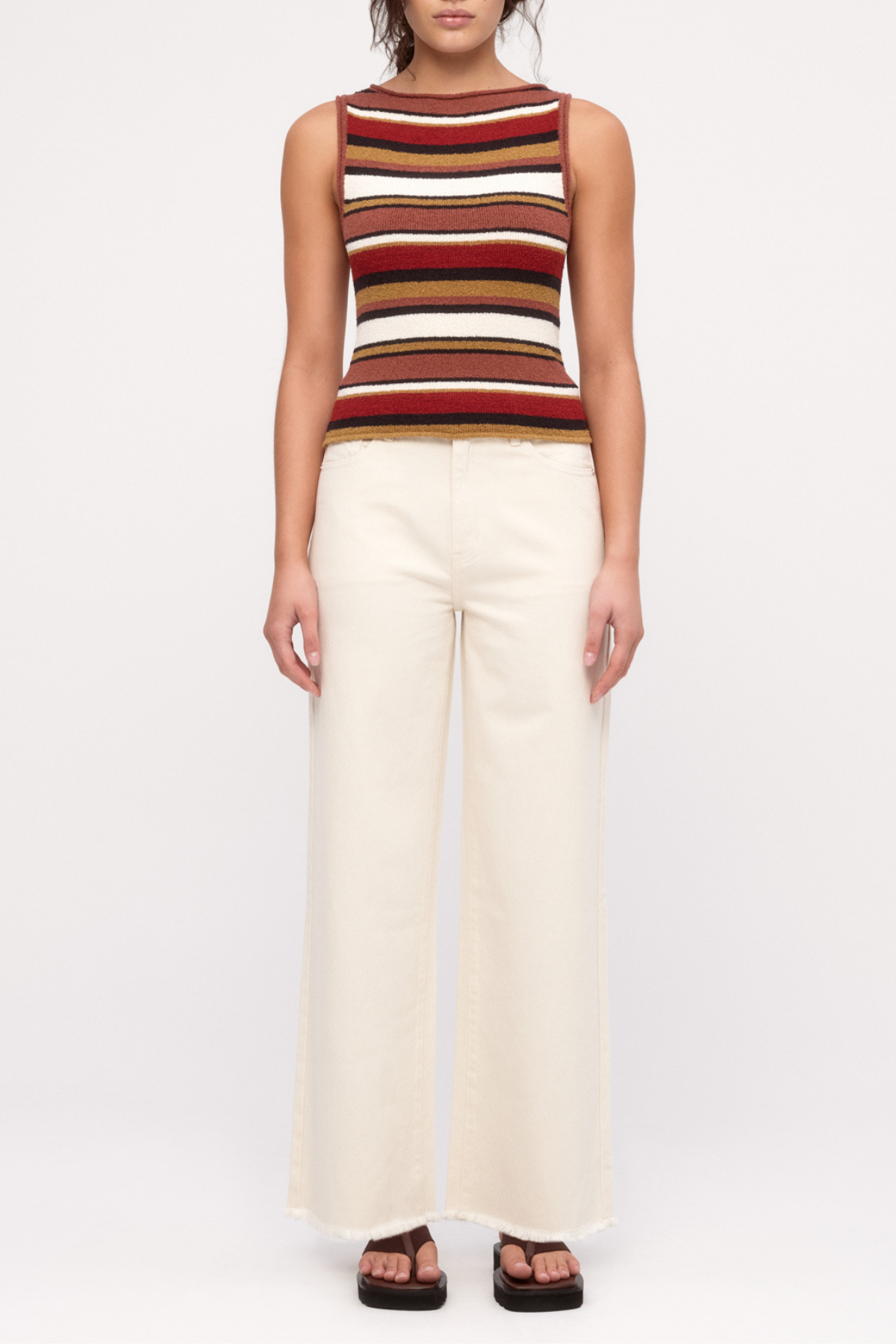 Organic Mid Rise Jean - Coconut