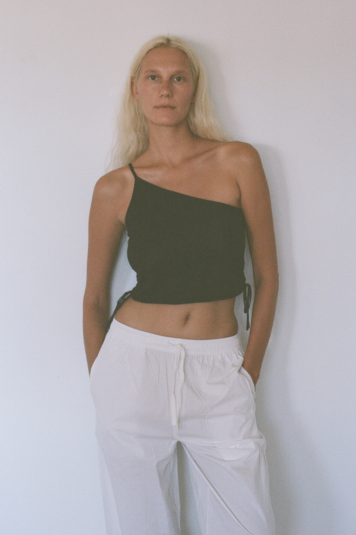 Cotton Poplin Pant - White