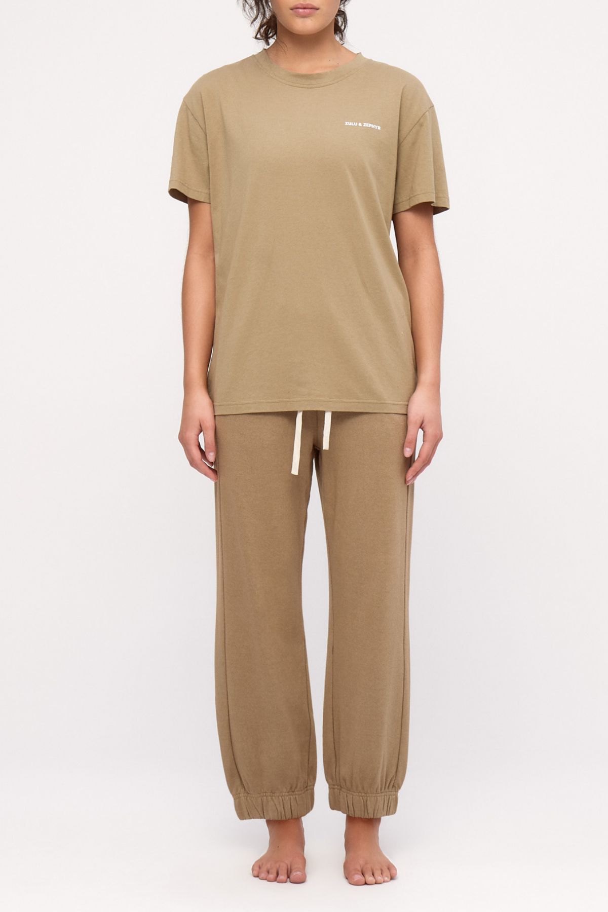Cuffed Sport Sweatpant - Olive