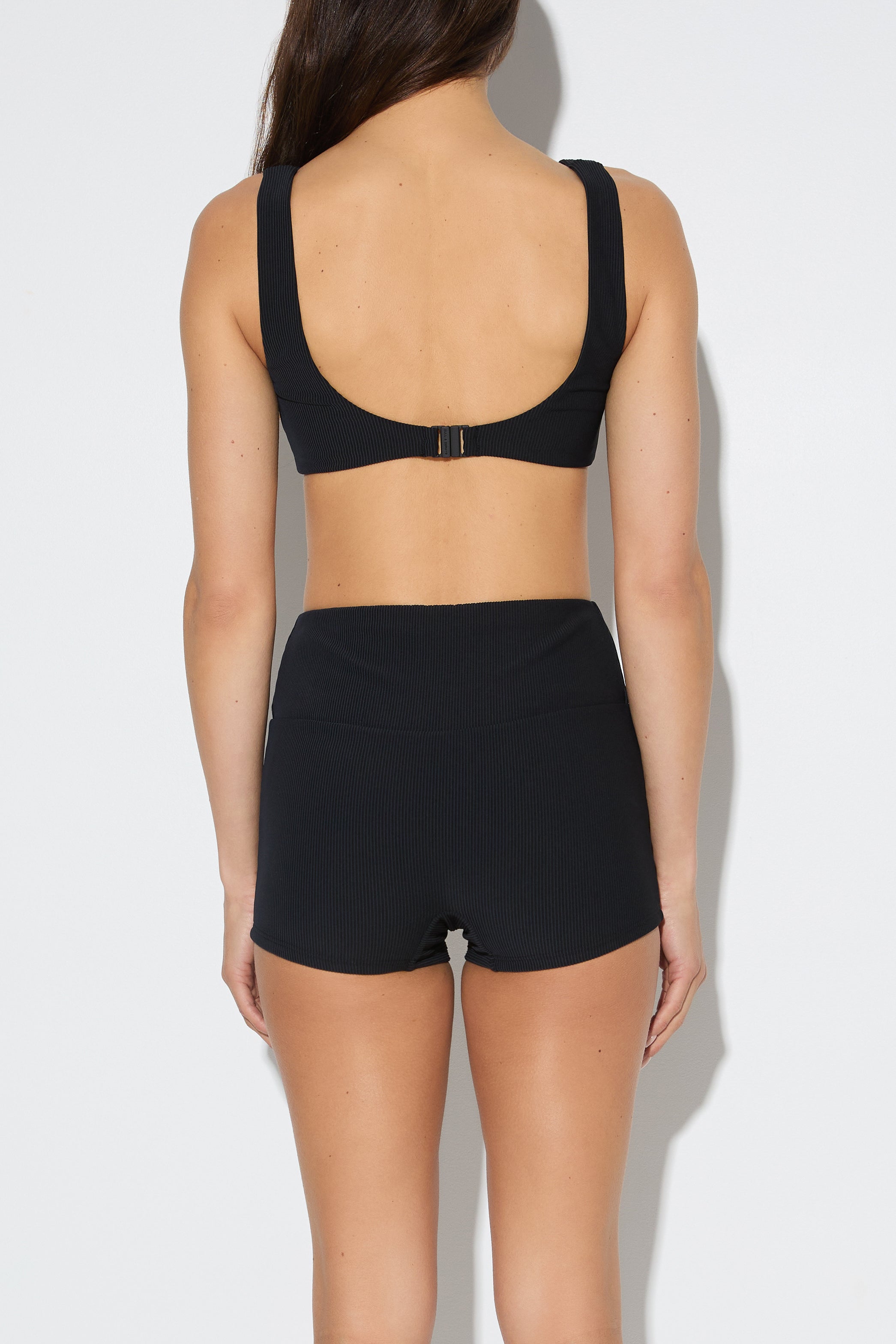 Signature Stripe Boy Short - Black