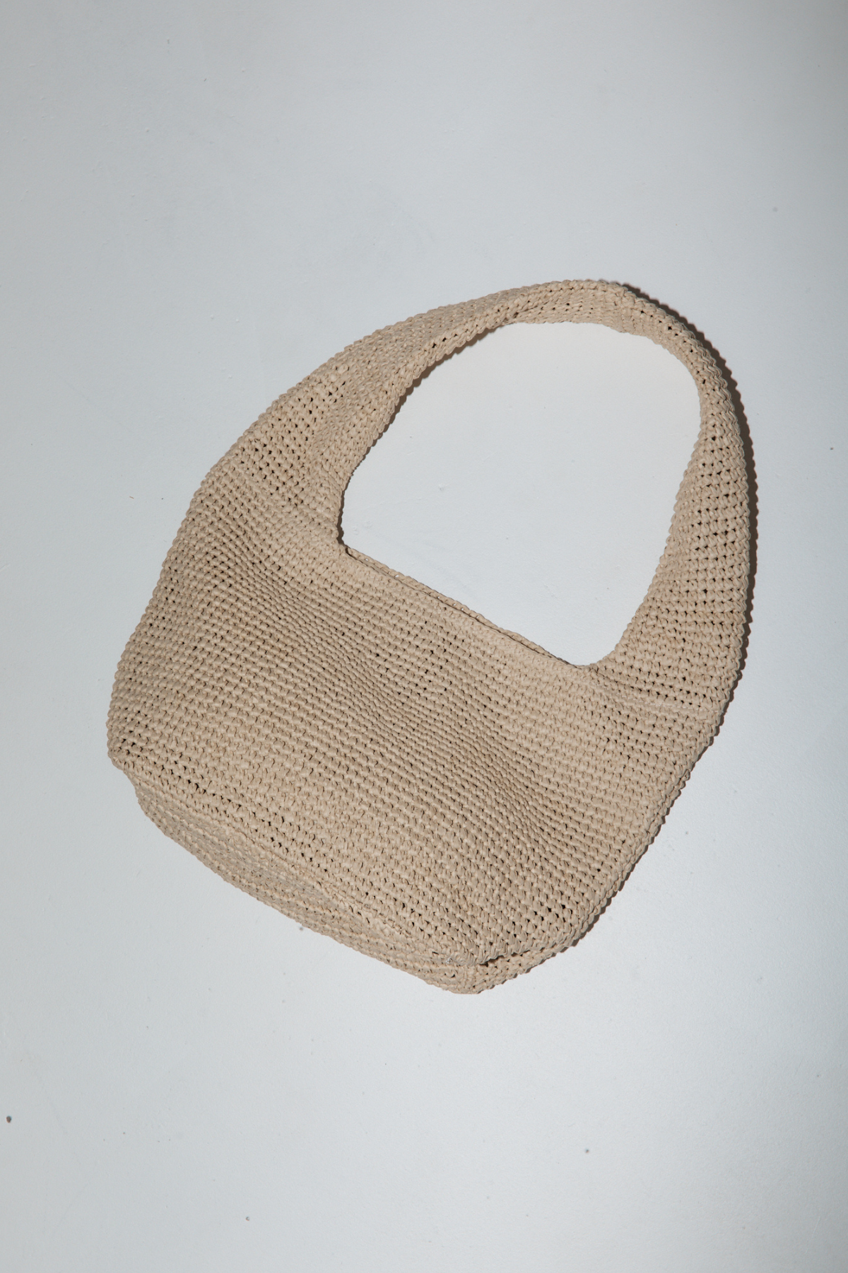 Woven Shoulder Bag - Cream