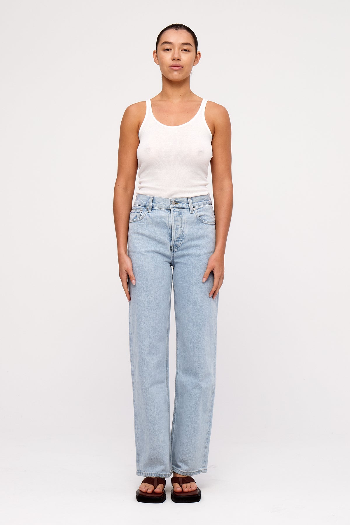 Mid Rise Jean - Light Wash