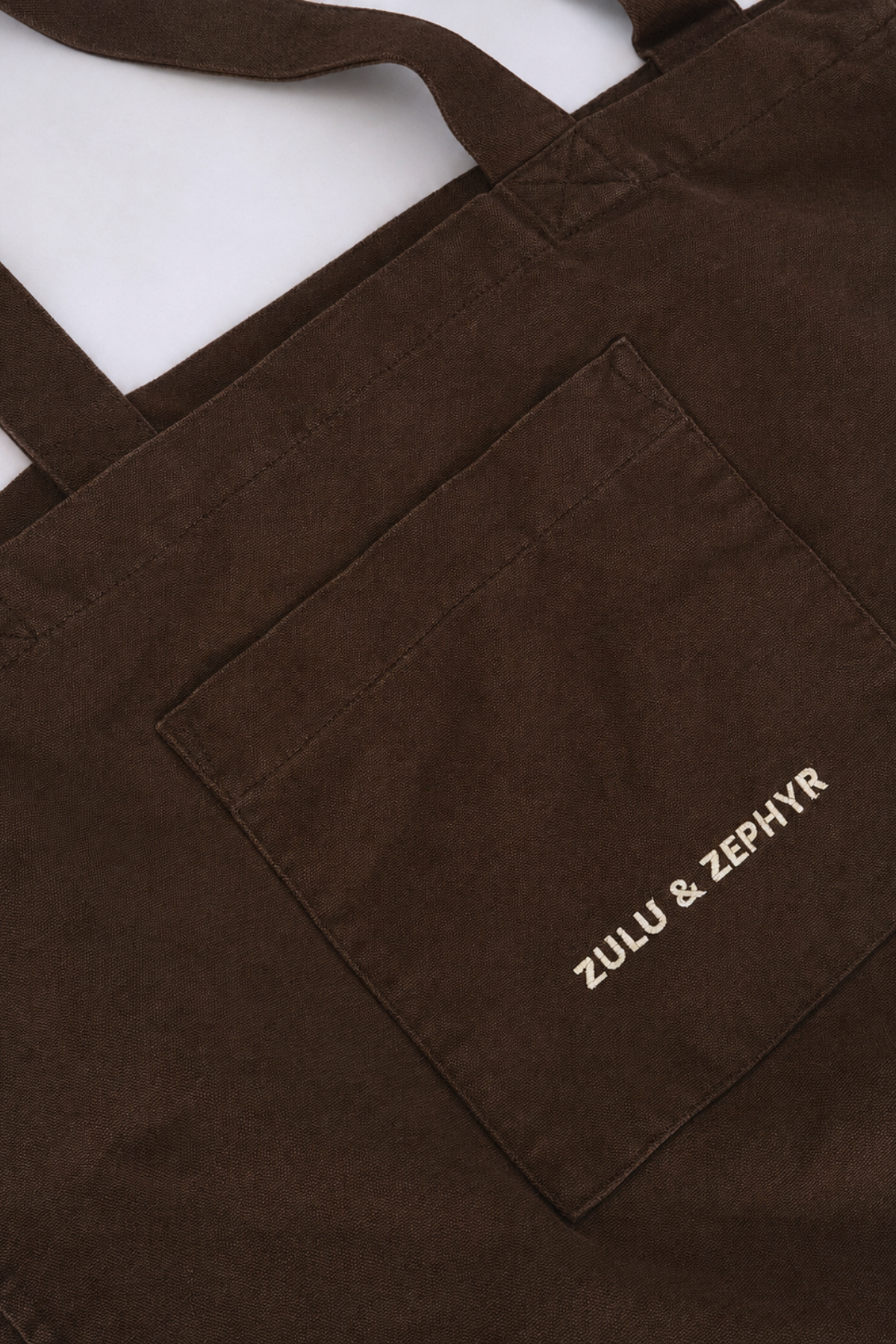 Cotton Canvas Tote Bag - Chocolate