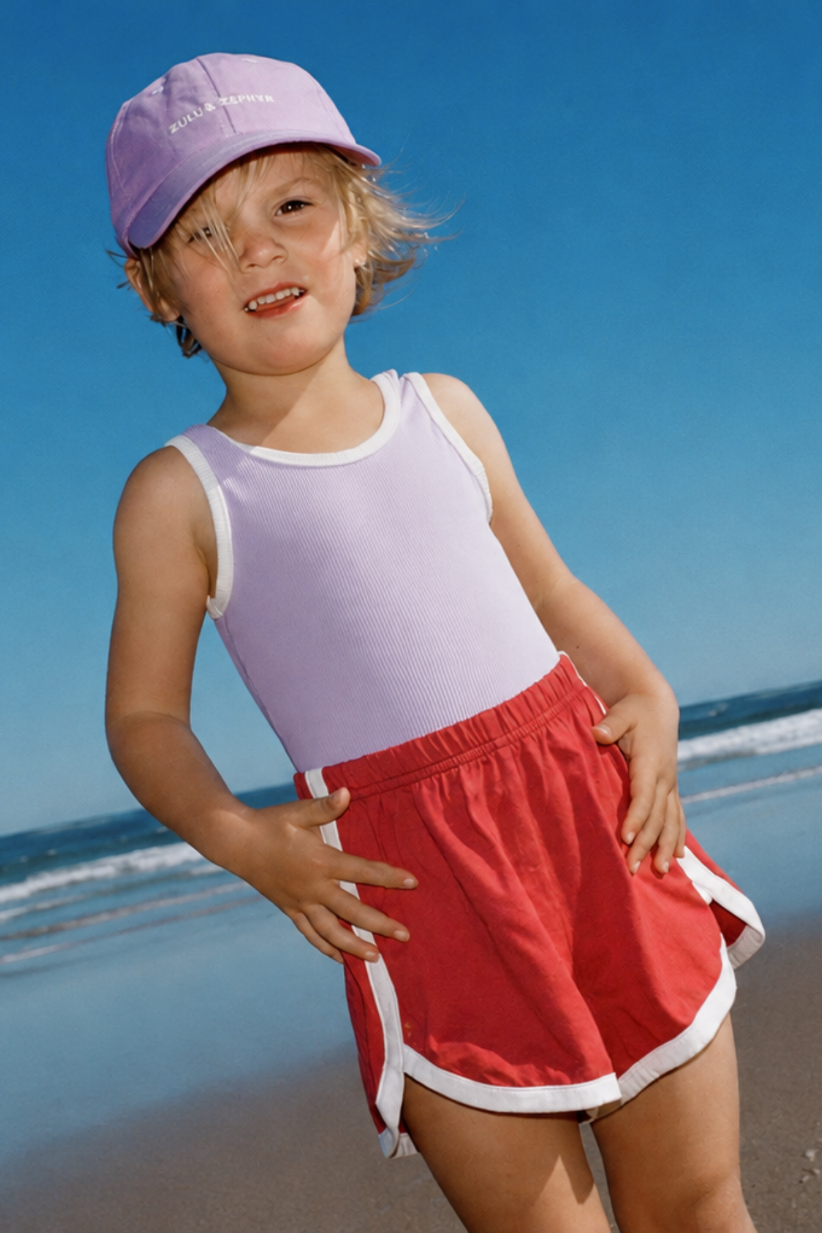 Mini Stripe Scoop One Piece - Lilac