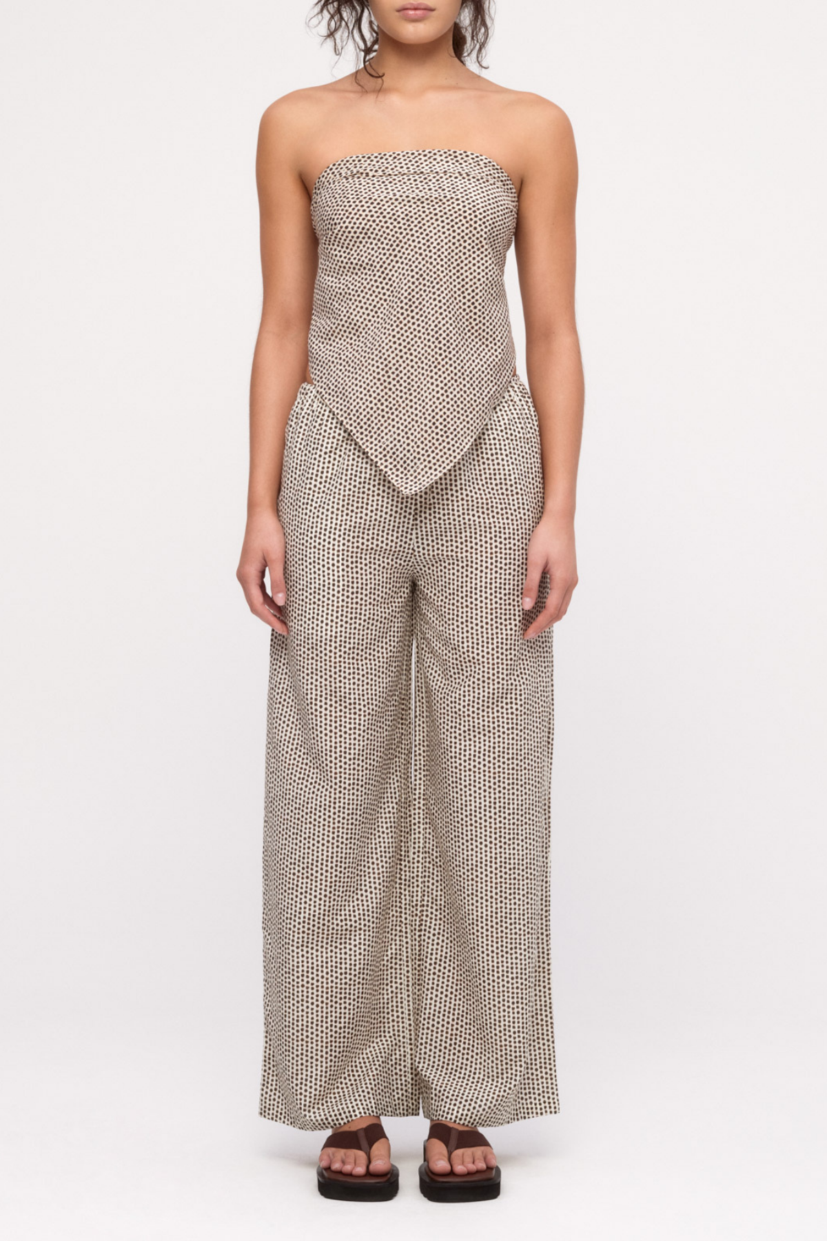 Cotton Silk Pant - Natural Spot