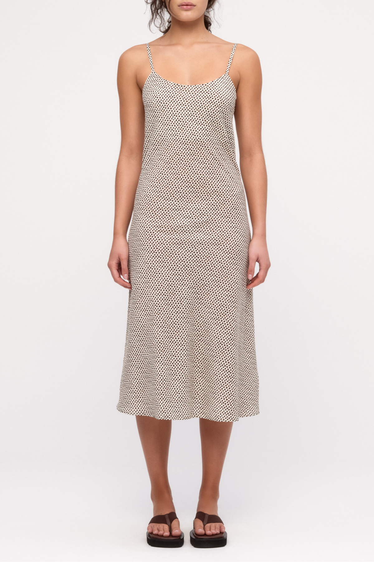 Cotton Silk Slip Dress - Natural Spot