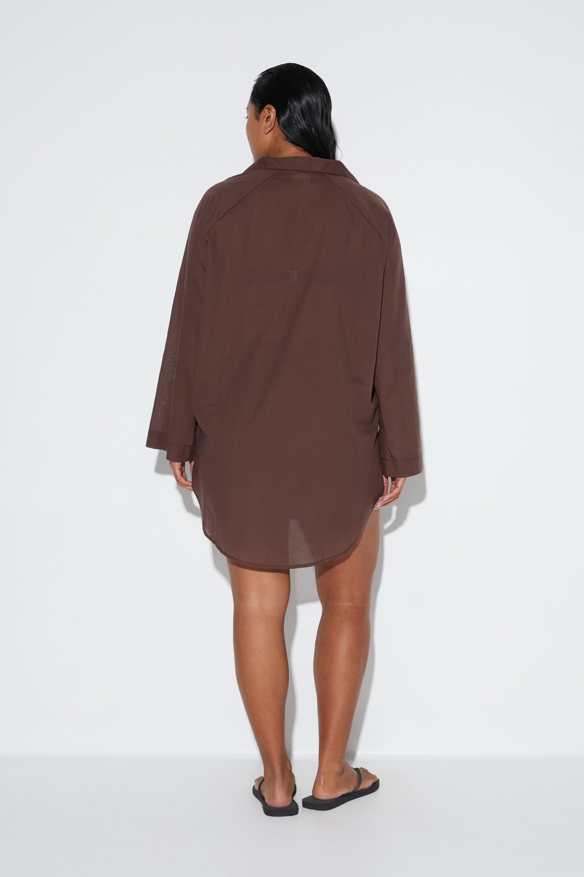 Signature Cotton Shirt - Smoky Brown