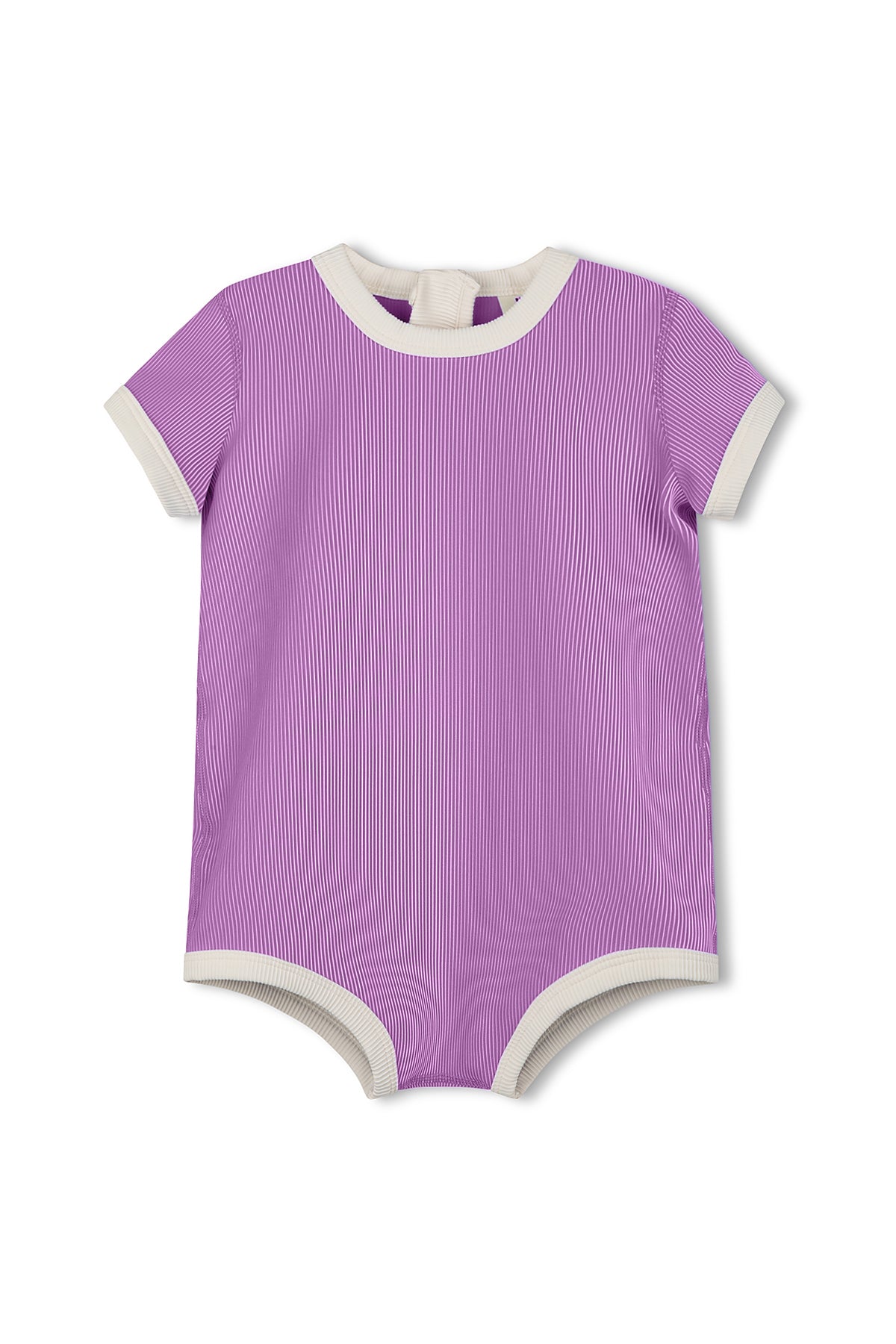 Mini Stripe Infant Onesie - Lilac