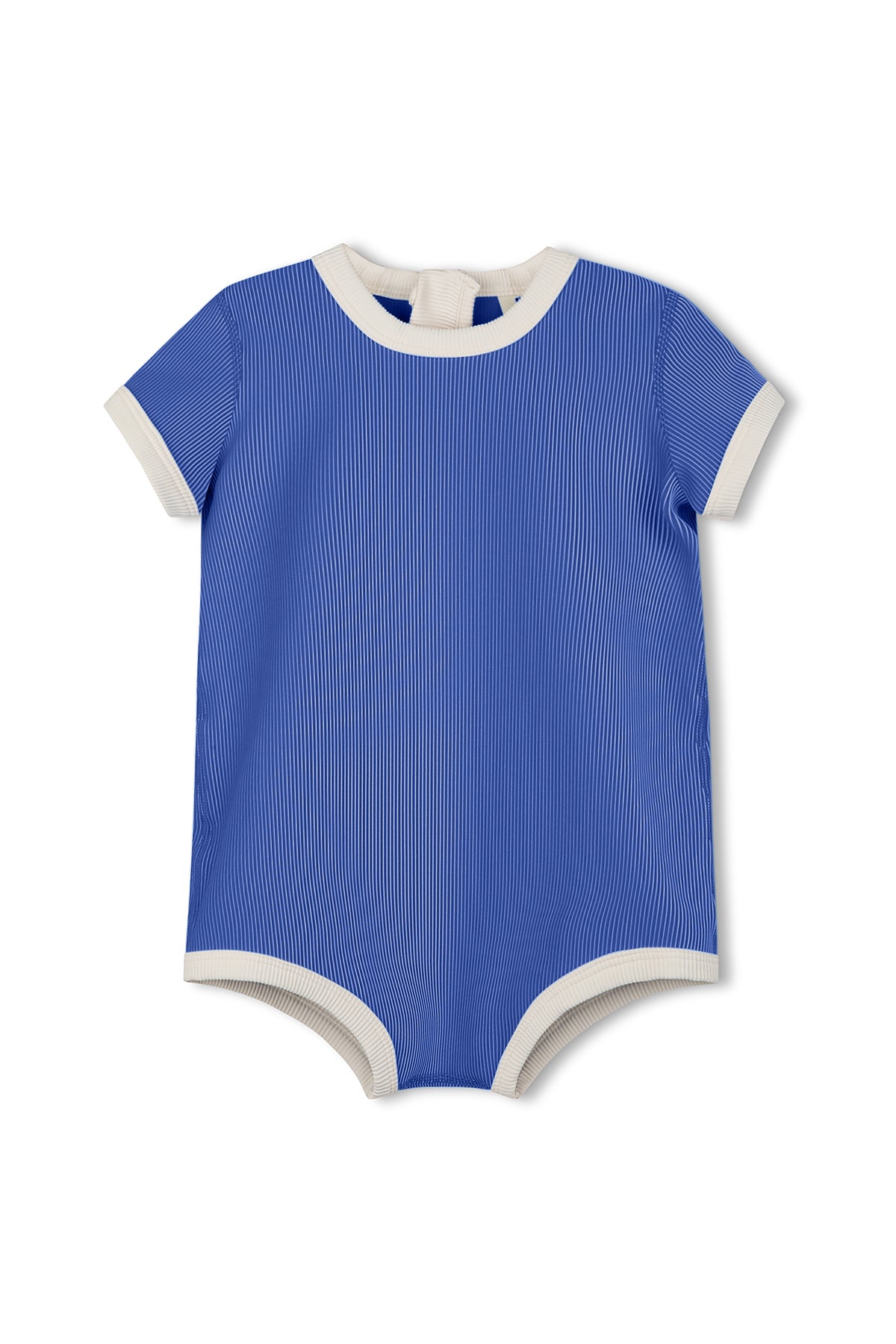 Mini Stripe Infant Onesie - Sea Blue