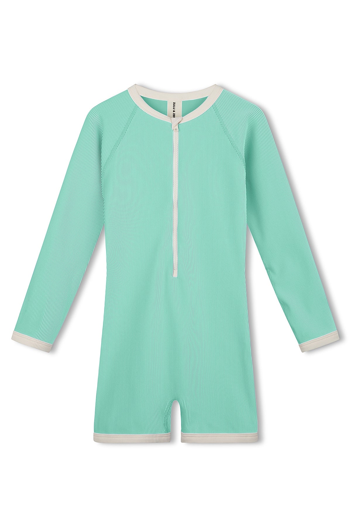 Mini Stripe Surf Suit - Aqua