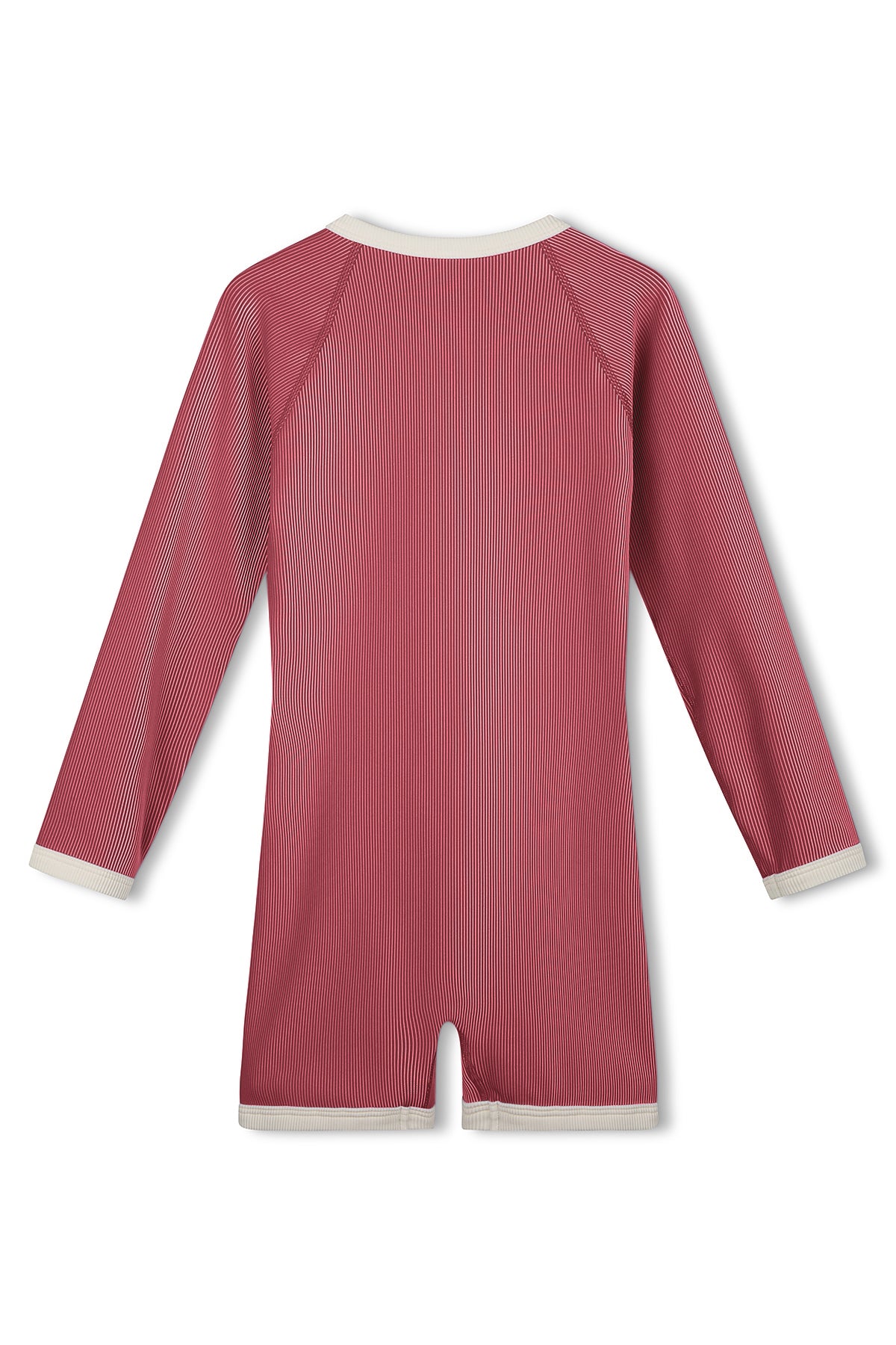 Mini Stripe Surf Suit - Clay Red