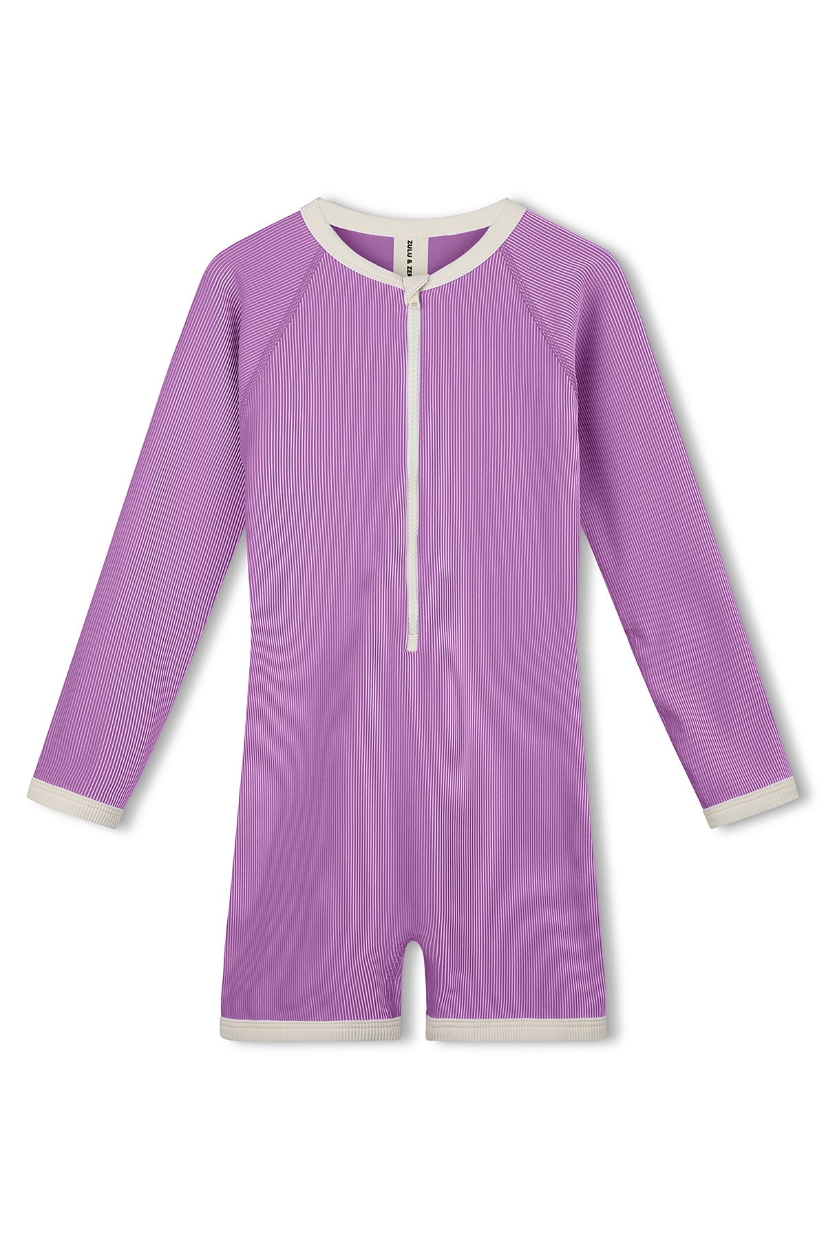 Mini Stripe Surf Suit - Lilac