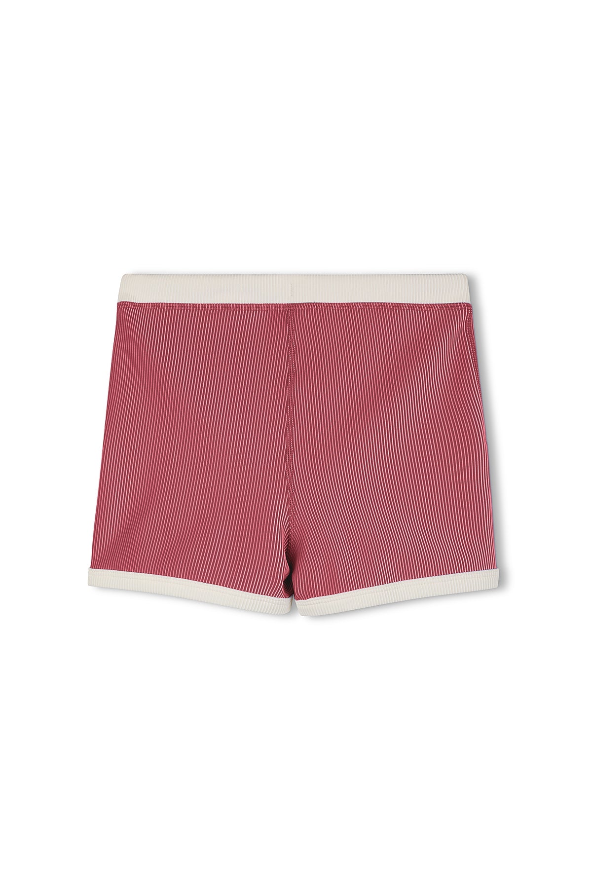 Mini Stripe Surf Short - Clay Red