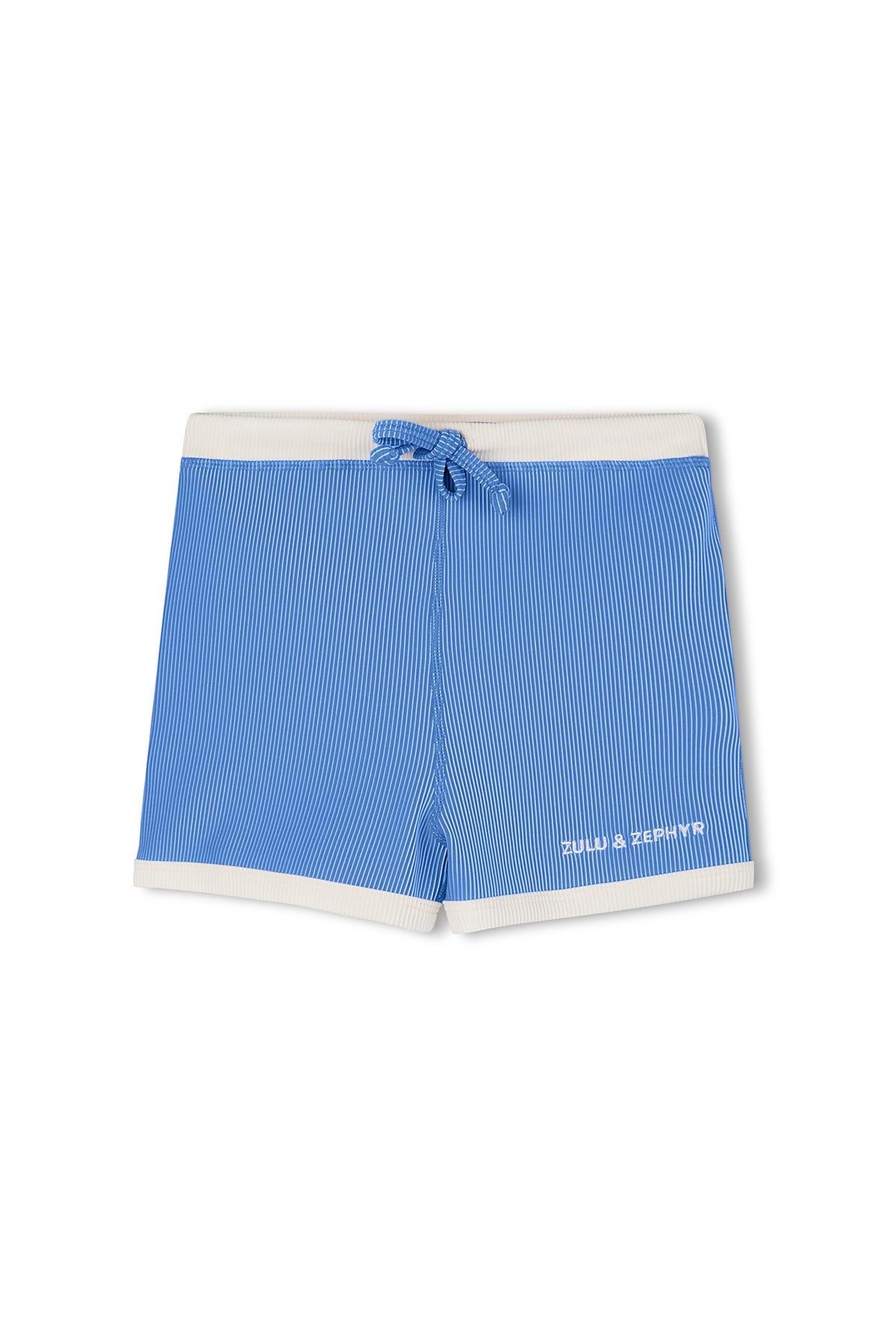 Mini Stripe Rib Surf Short - Sky