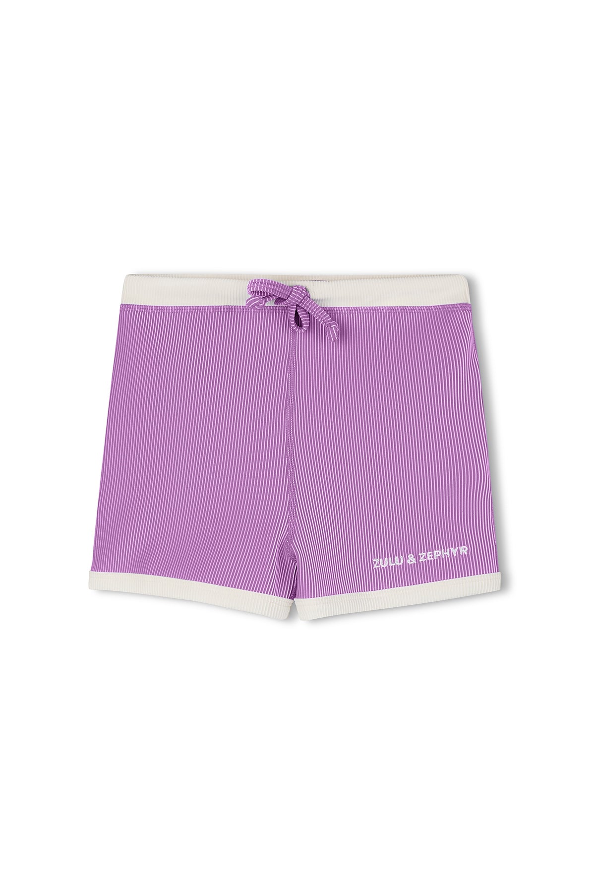 Mini Stripe Surf Short - Lilac