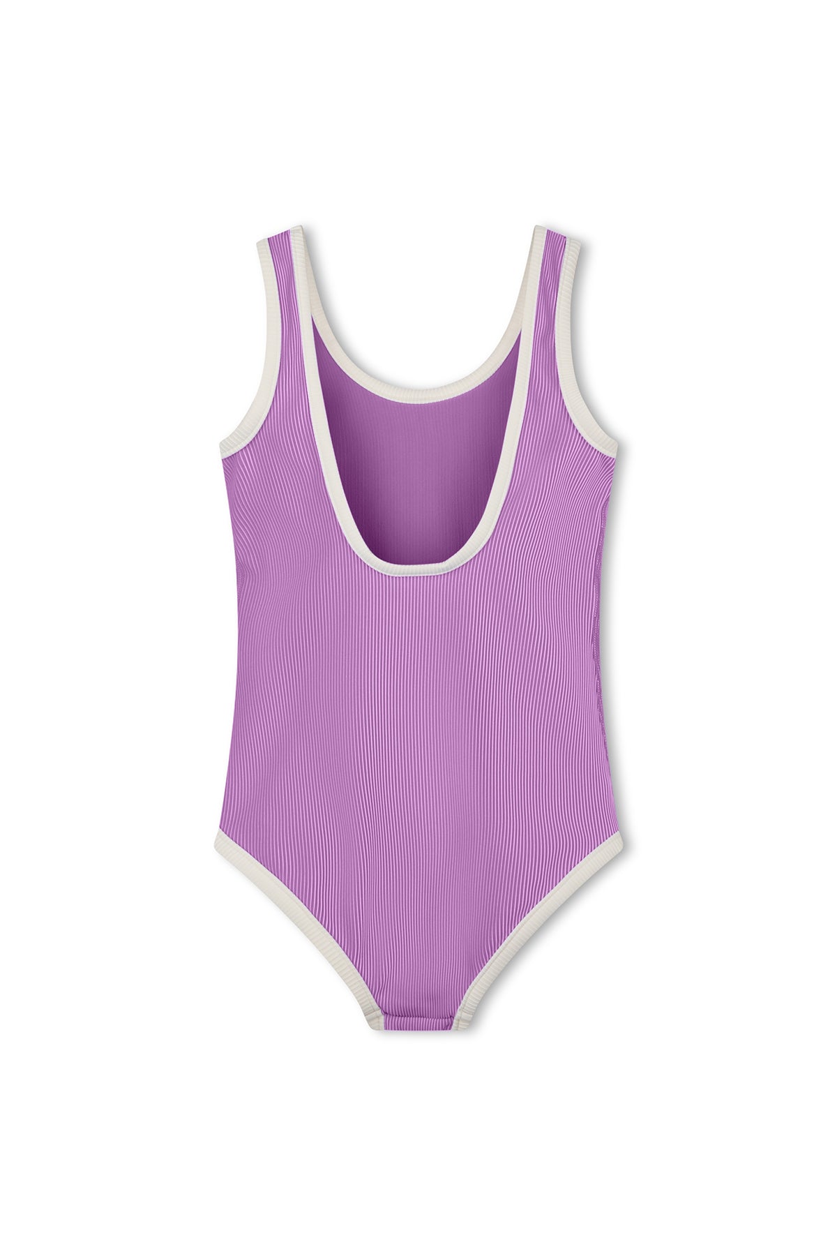 Mini Stripe Scoop One Piece - Lilac