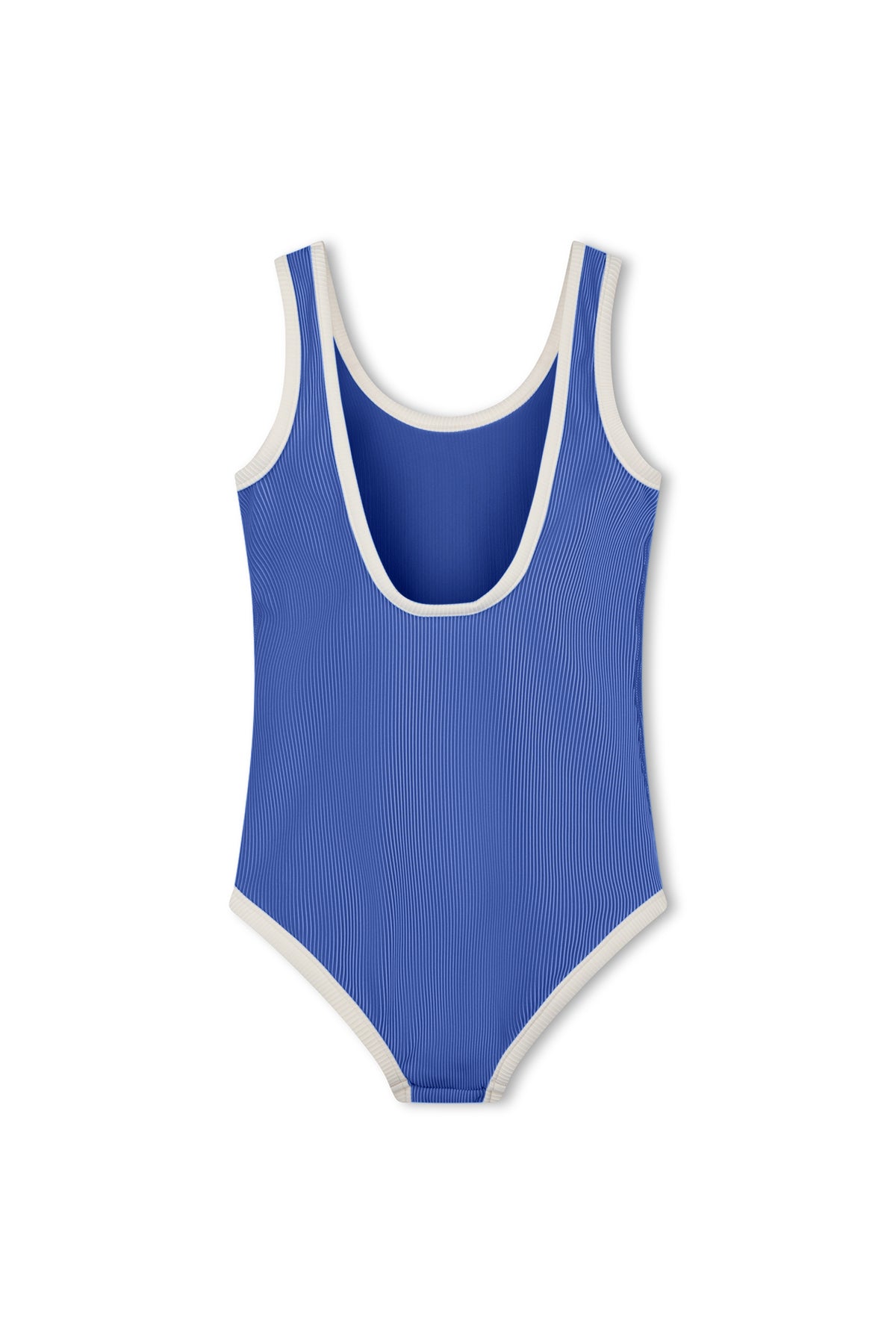 Mini Stripe Scoop One Piece - Sea Blue