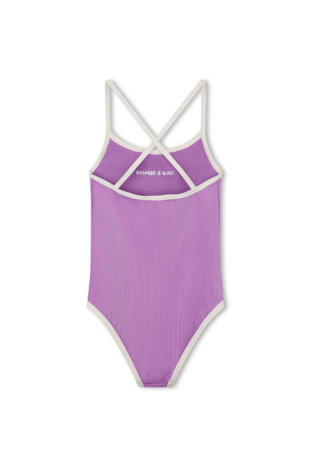 Mini Stripe Logo One Piece - Lilac