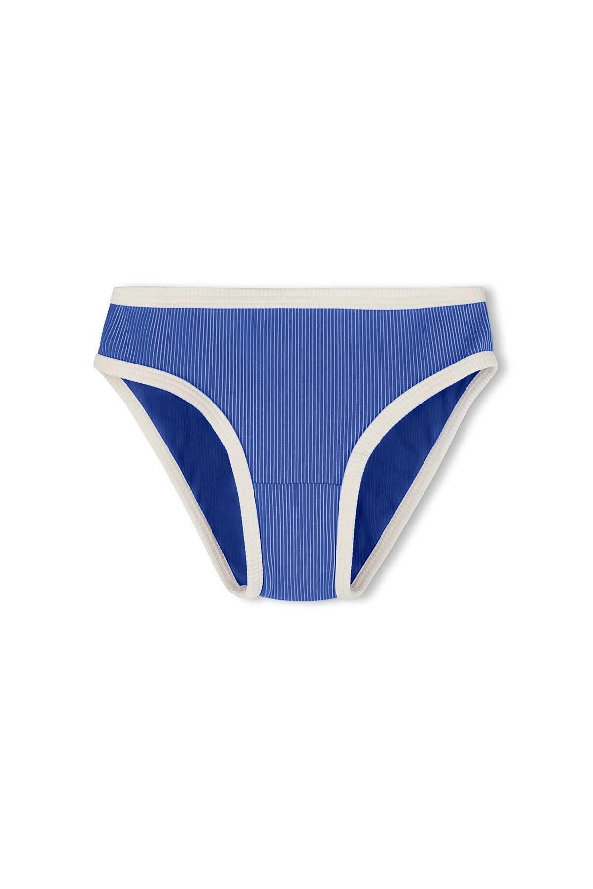 Mini Stripe Bikini Bottom - Sea Blue