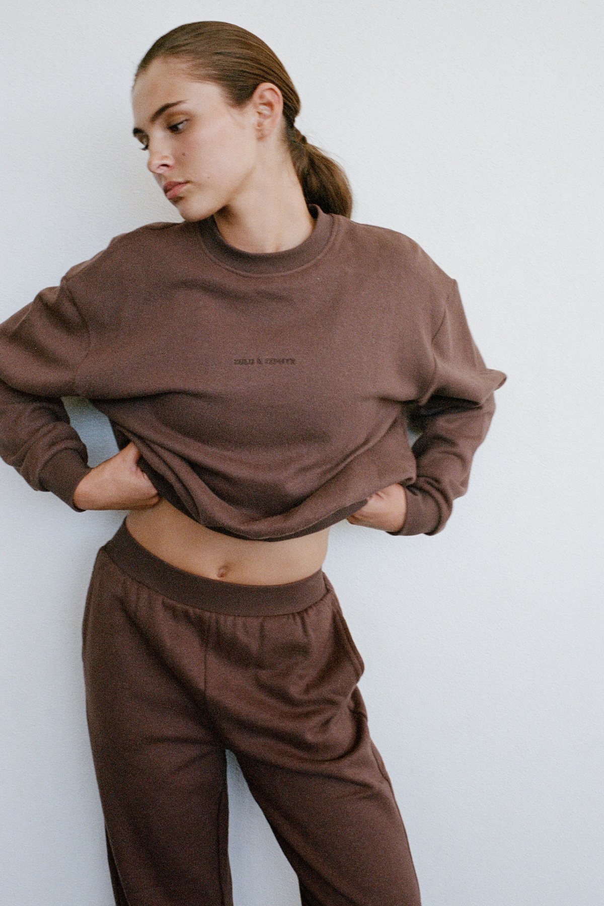 Fleece Sport Sweatshirt - Carob