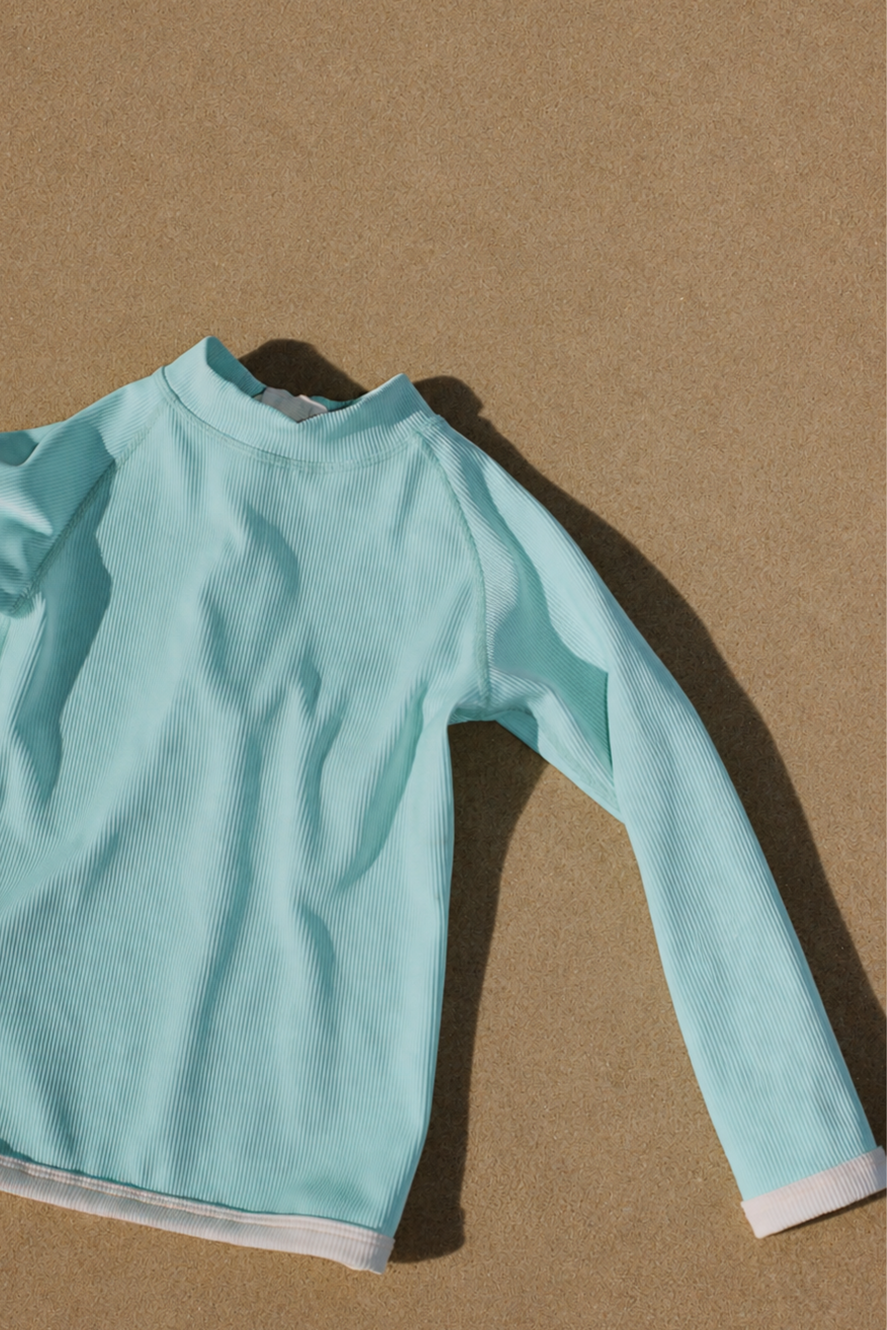 Mini Stripe Rashie - Aqua