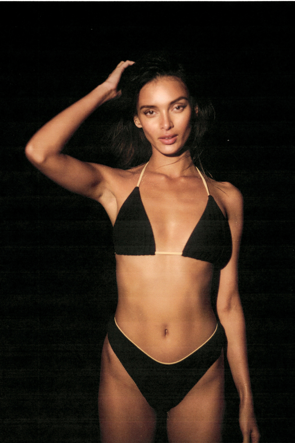 Textured Curve Brief - Black