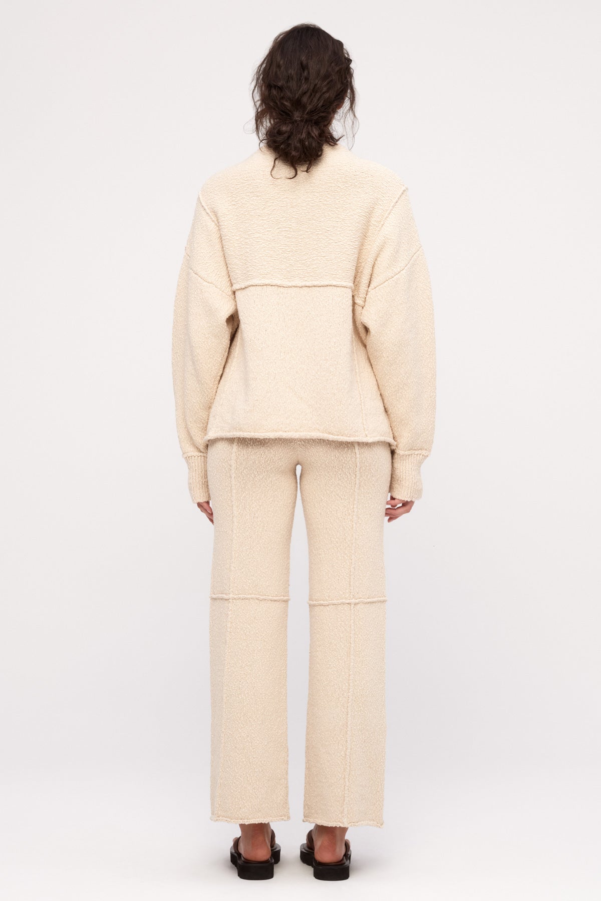 Boucle Knit Jumper - Coconut