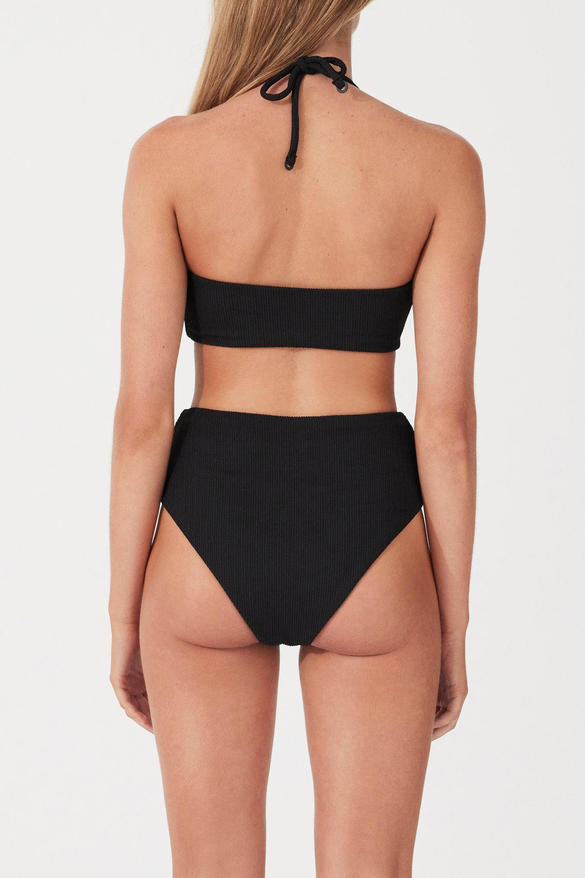 Black Textured Bandeau