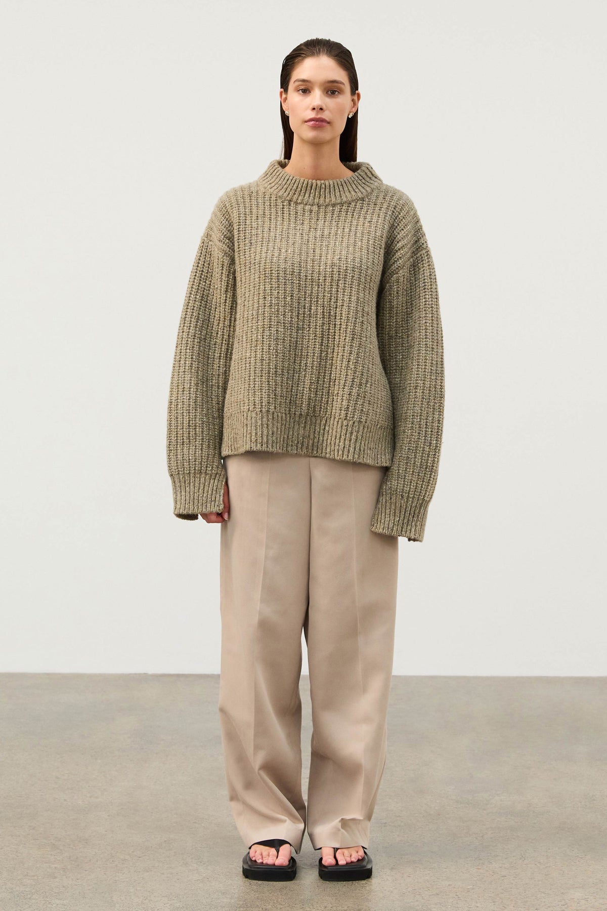 Recycled Tailored Pant - Natural