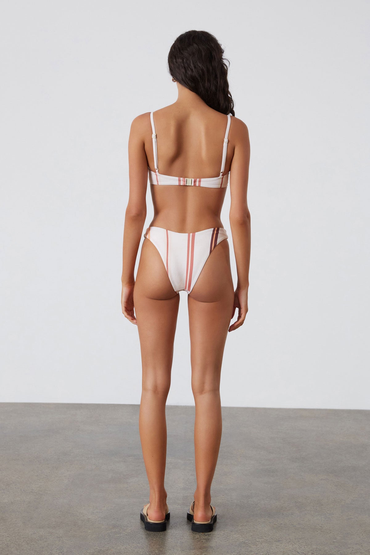 Lounger Stripe Textured Balconette Bra Cup