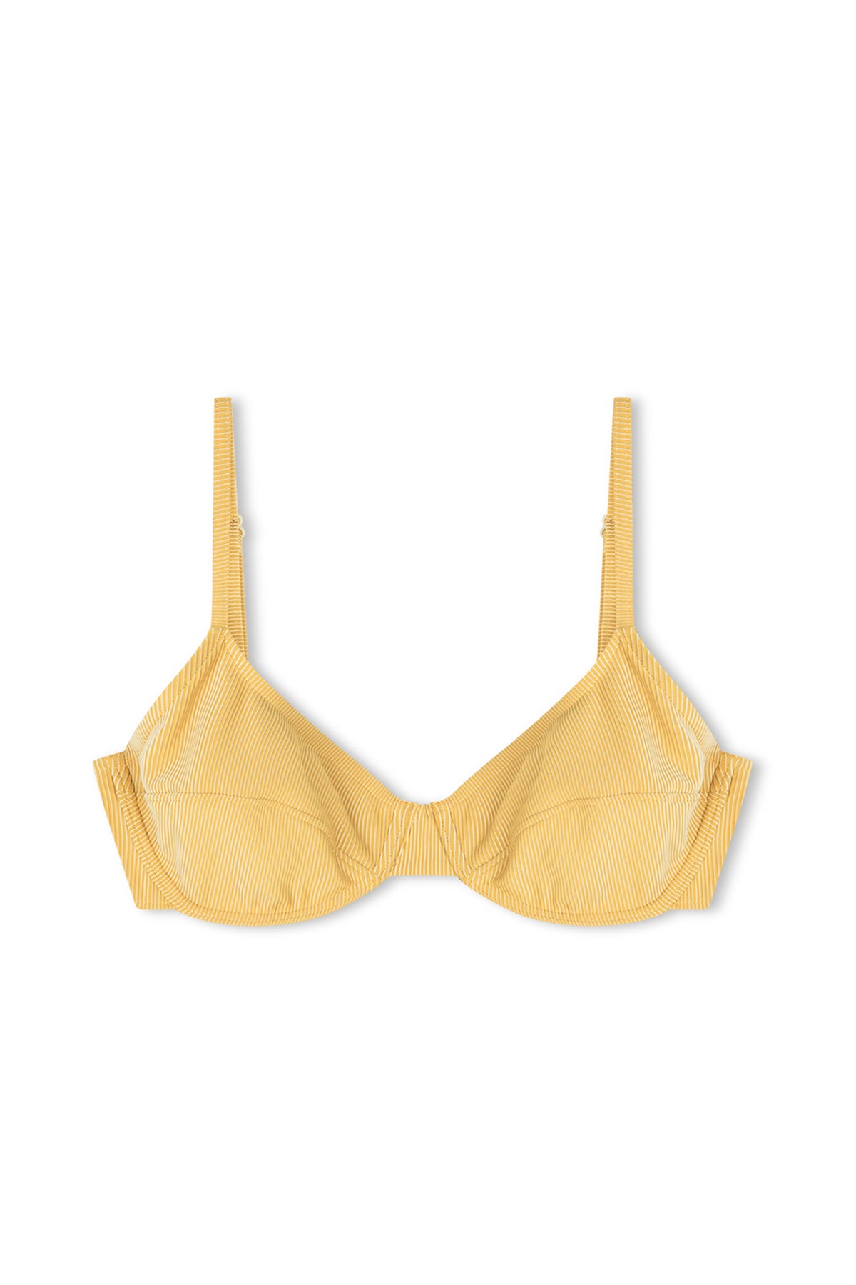 Signature Stripe Balconette Bra Cup Top - Marigold