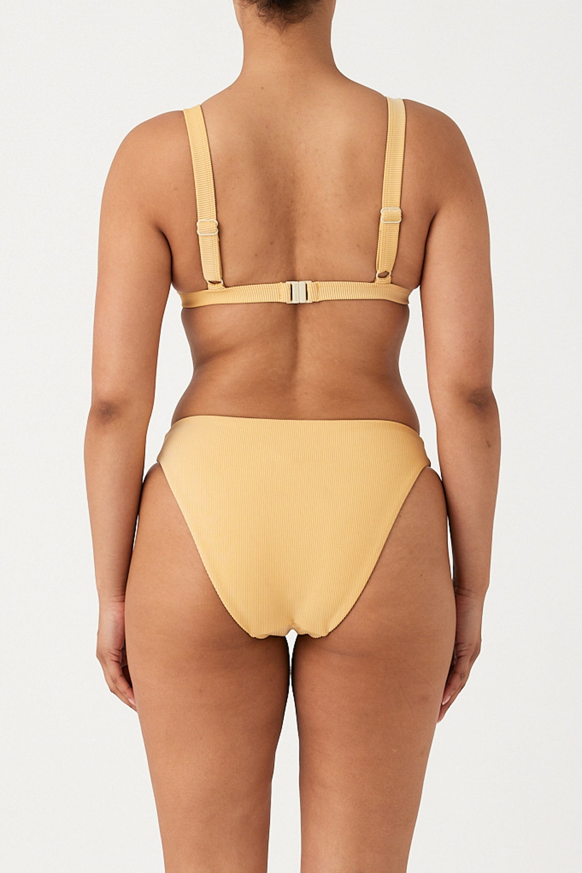 Signature Stripe High Cut Brief - Marigold
