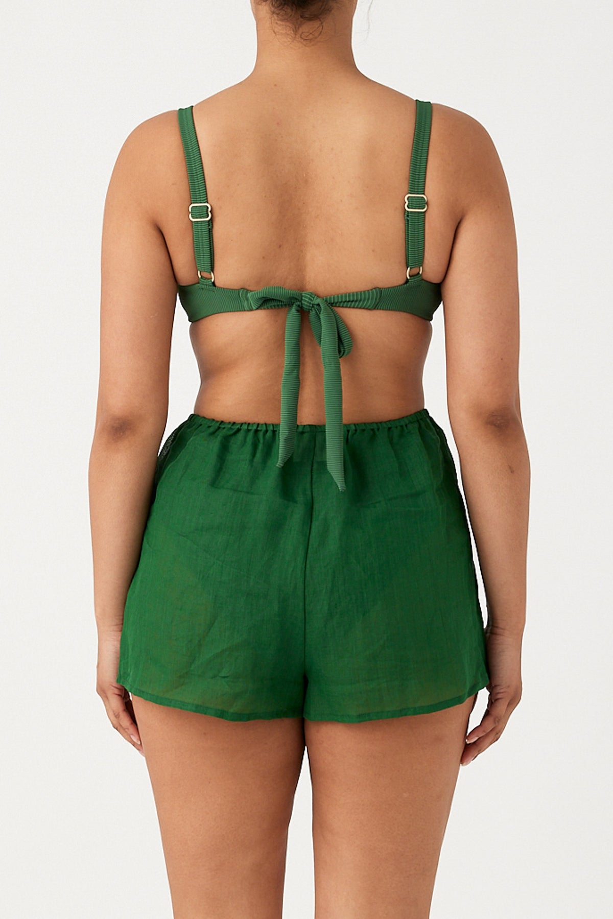 Signature Ramie Short - Tallow Green