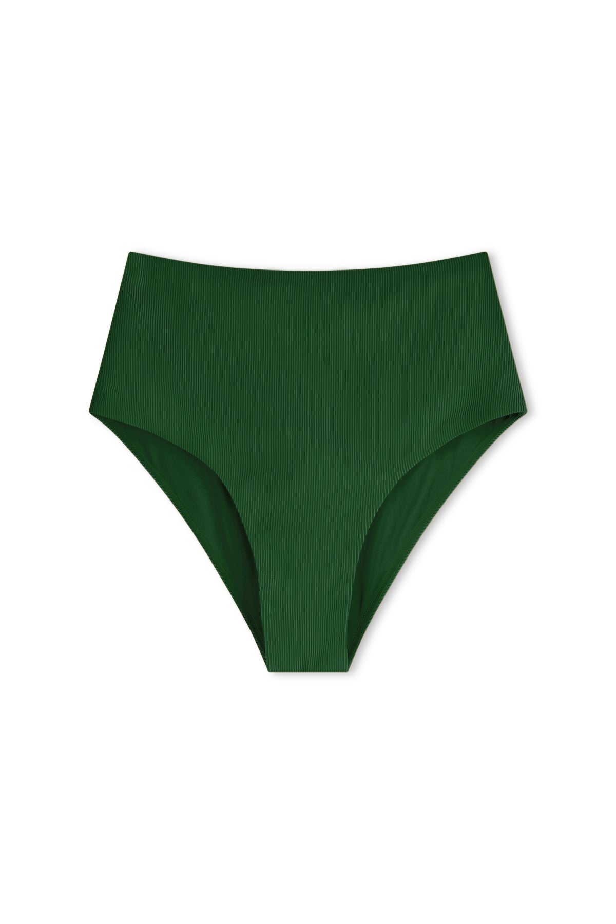 Signature Stripe High Full Brief - Tallow Green