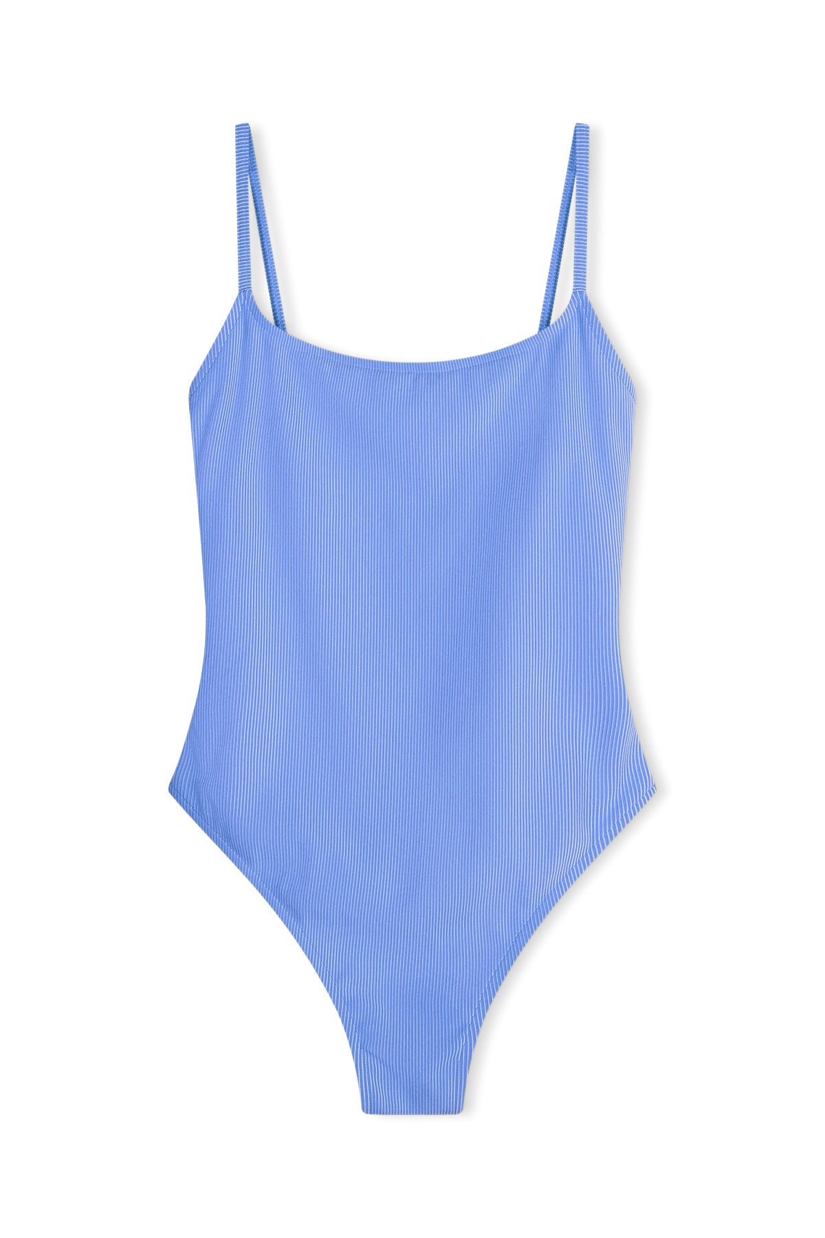 Signature Stripe Simple One Piece - Sky