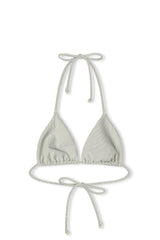 Signature Stripe Tie Triangle Top - Coconut