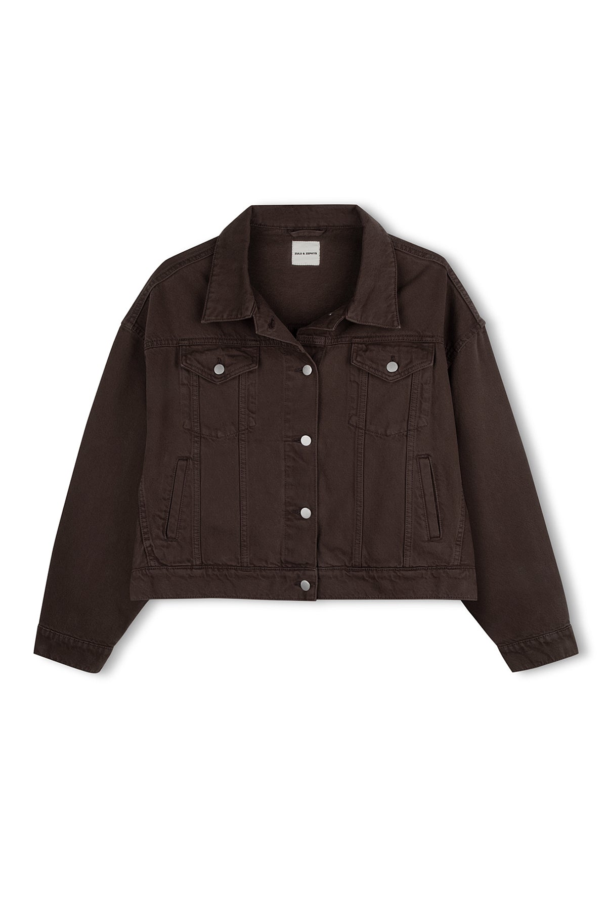 Recycled Denim Jacket - Cocoa