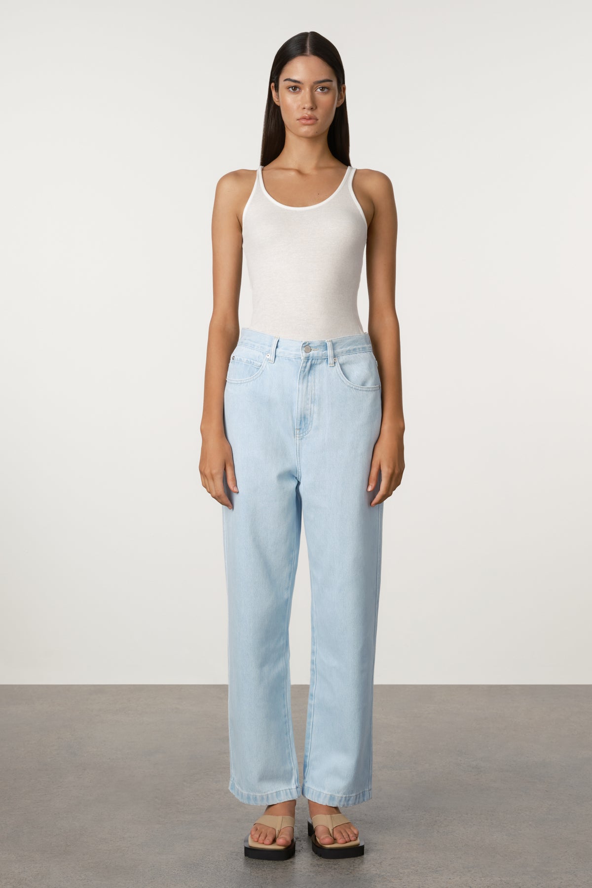 Relaxed Recycled Denim Jean - Soft Blue