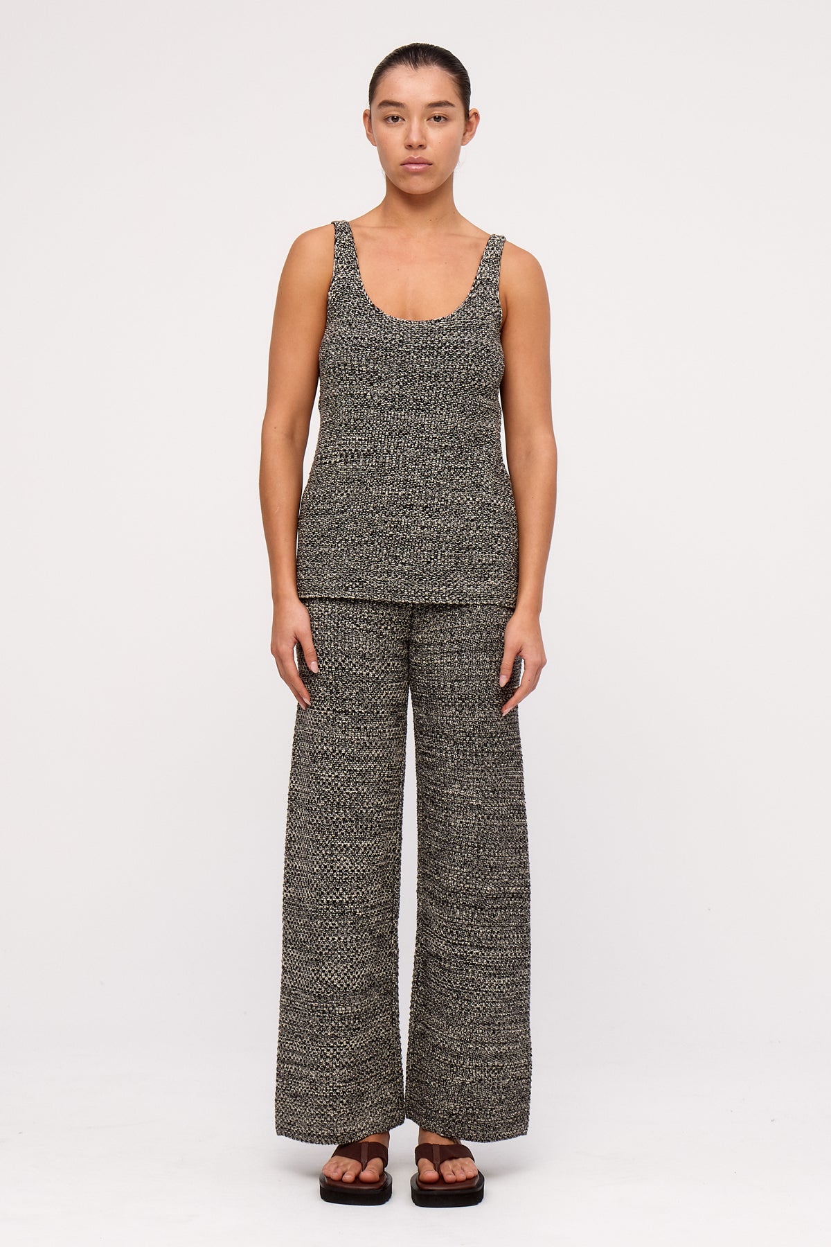 Black Marle Knit Pant