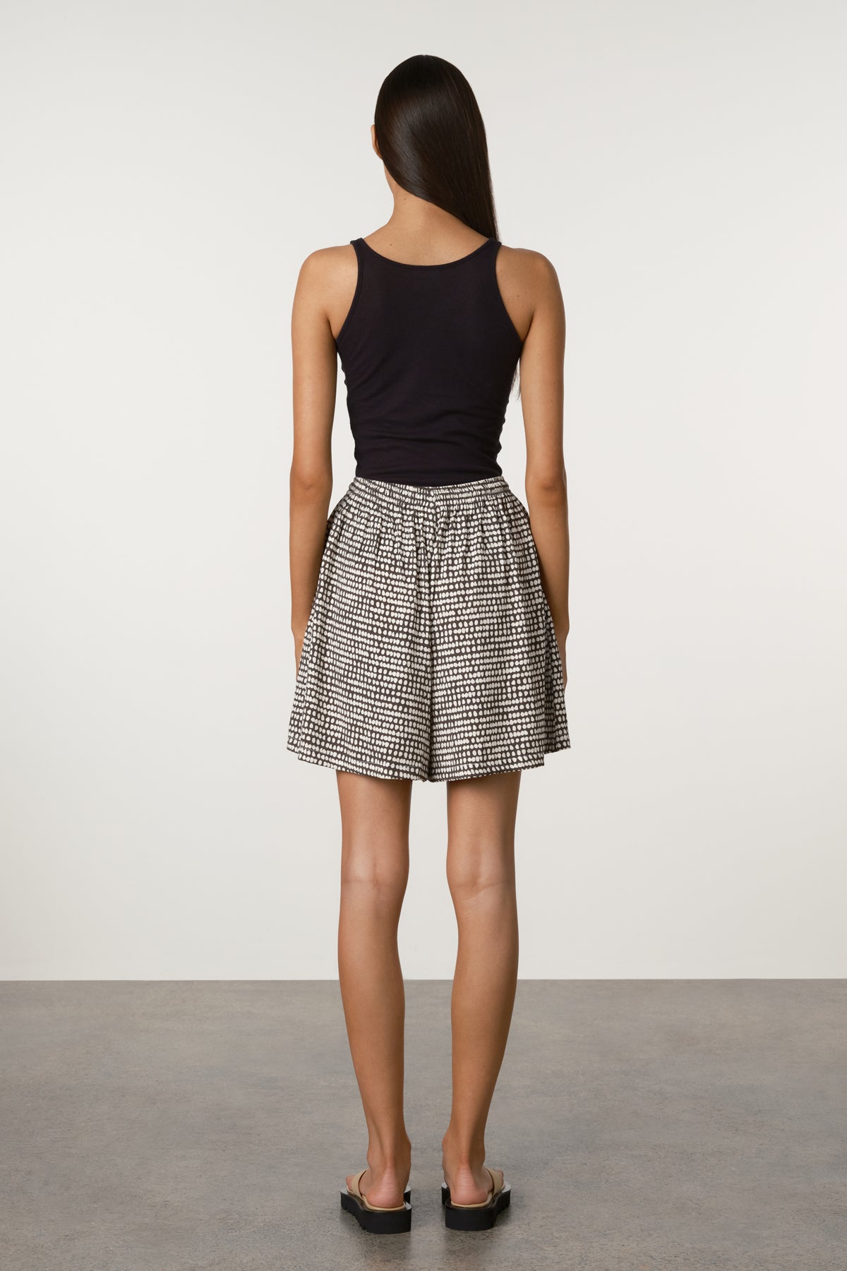 Spot Tencel Shorts