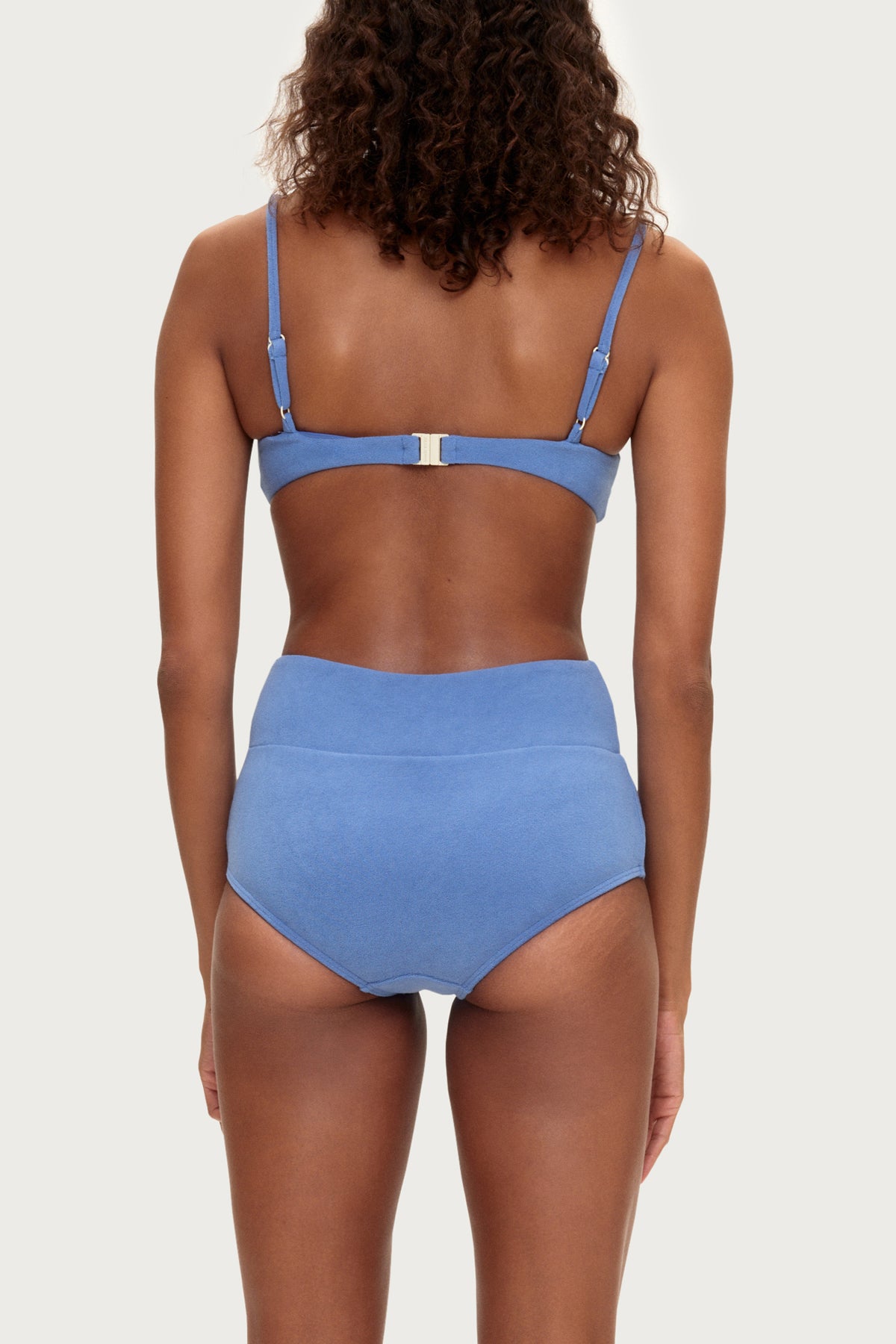 Towelling Boy Short - Blue