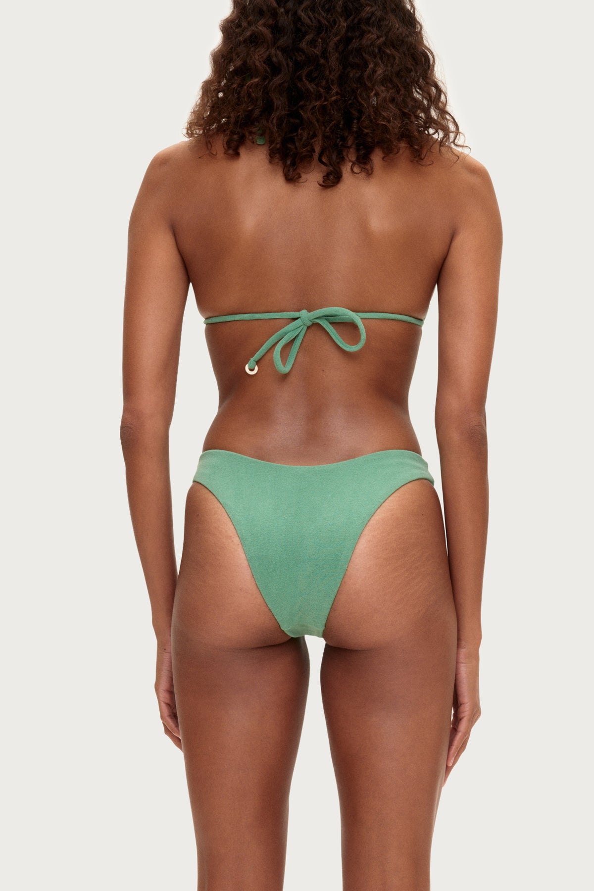 Towelling Triangle Top - Green