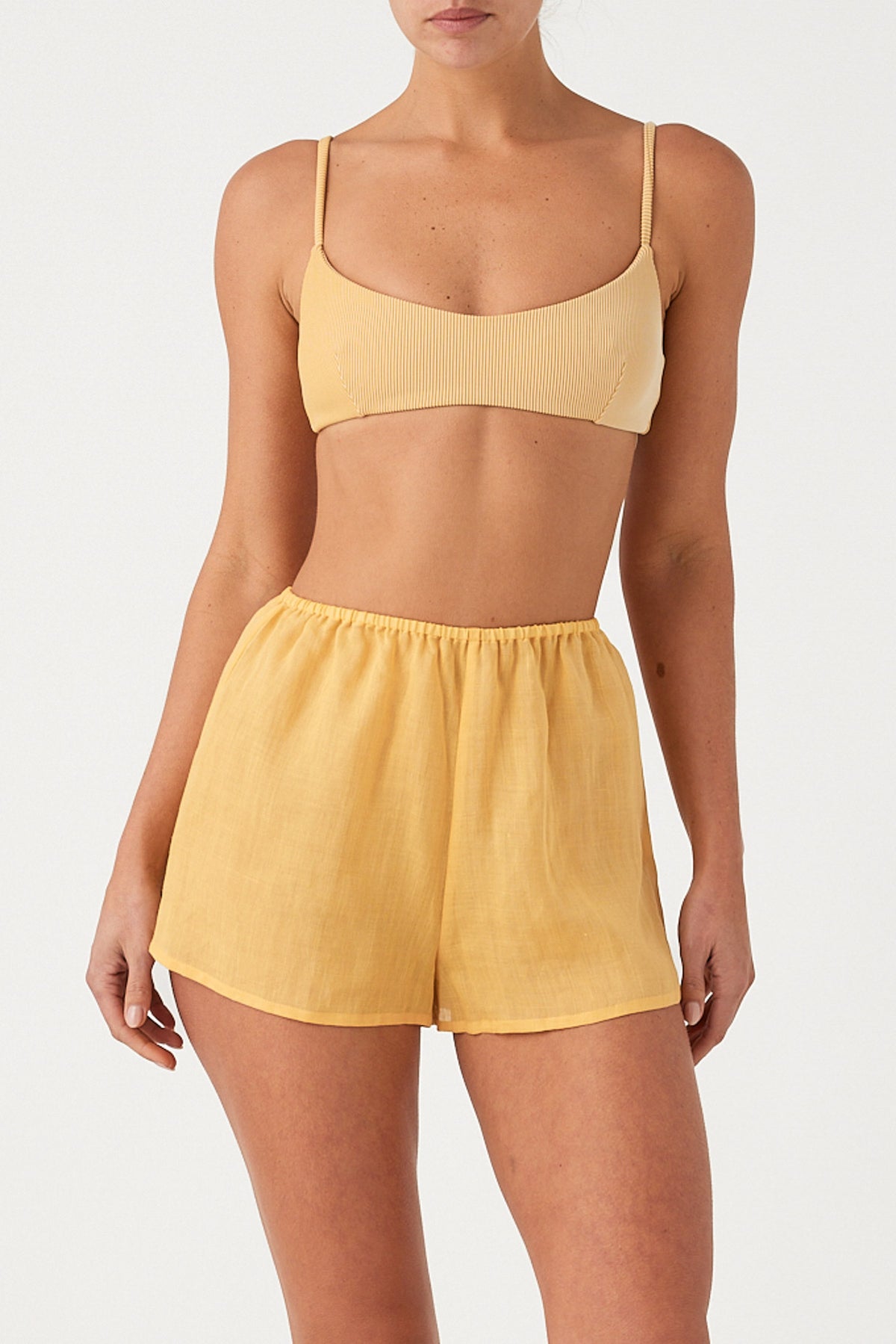 Signature Ramie Short - Marigold