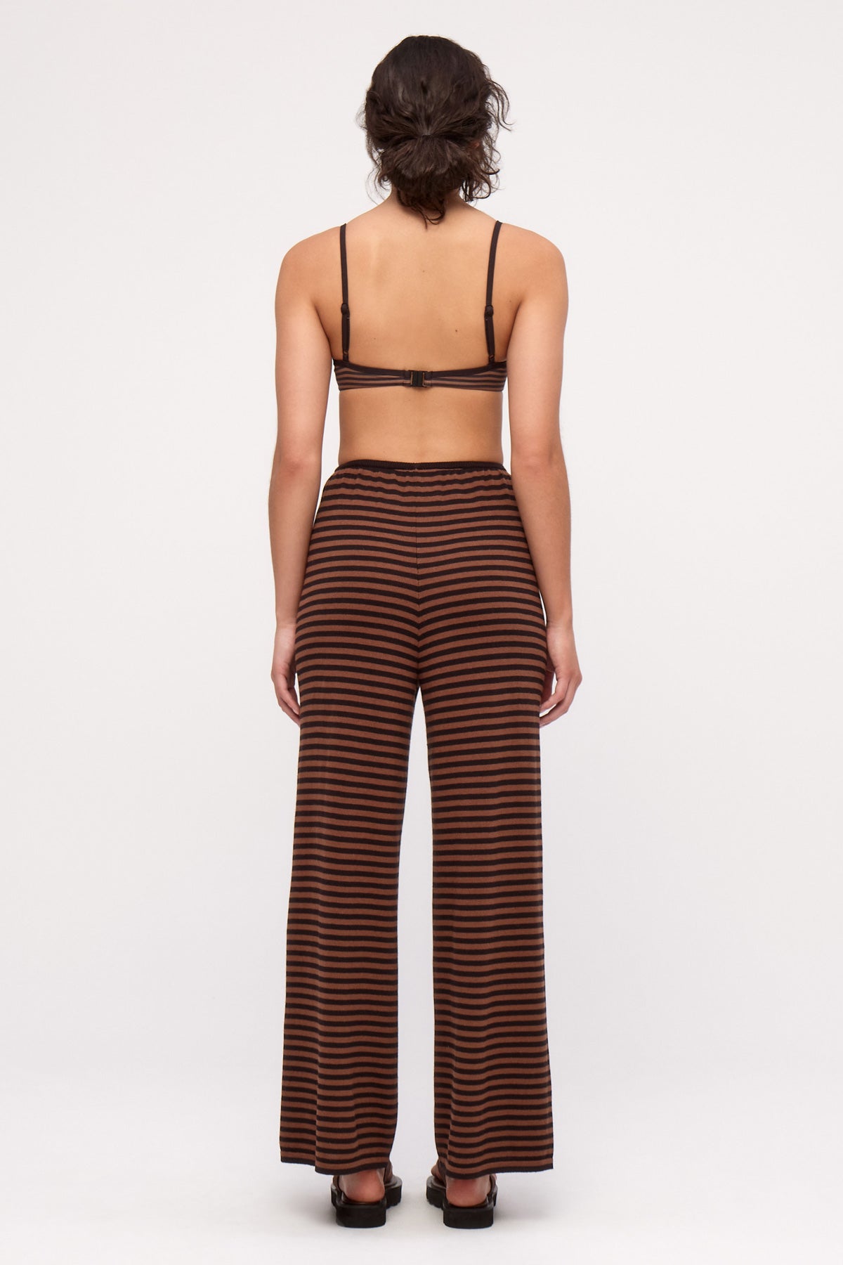 Knit Pant - Brown Stripe