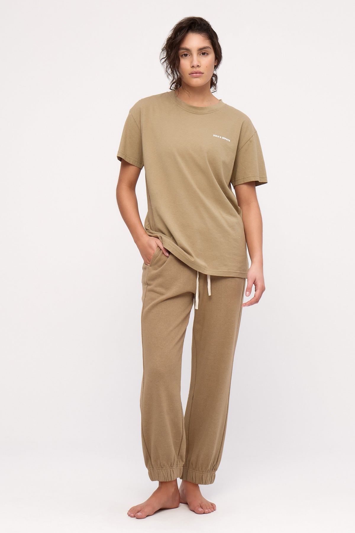 Cuffed Sport Sweatpant - Olive