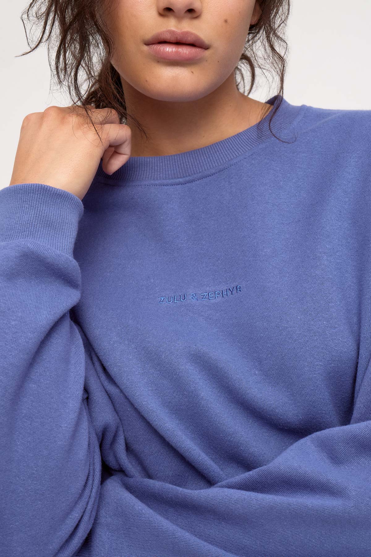 Fleece Sport Sweatshirt - Blue